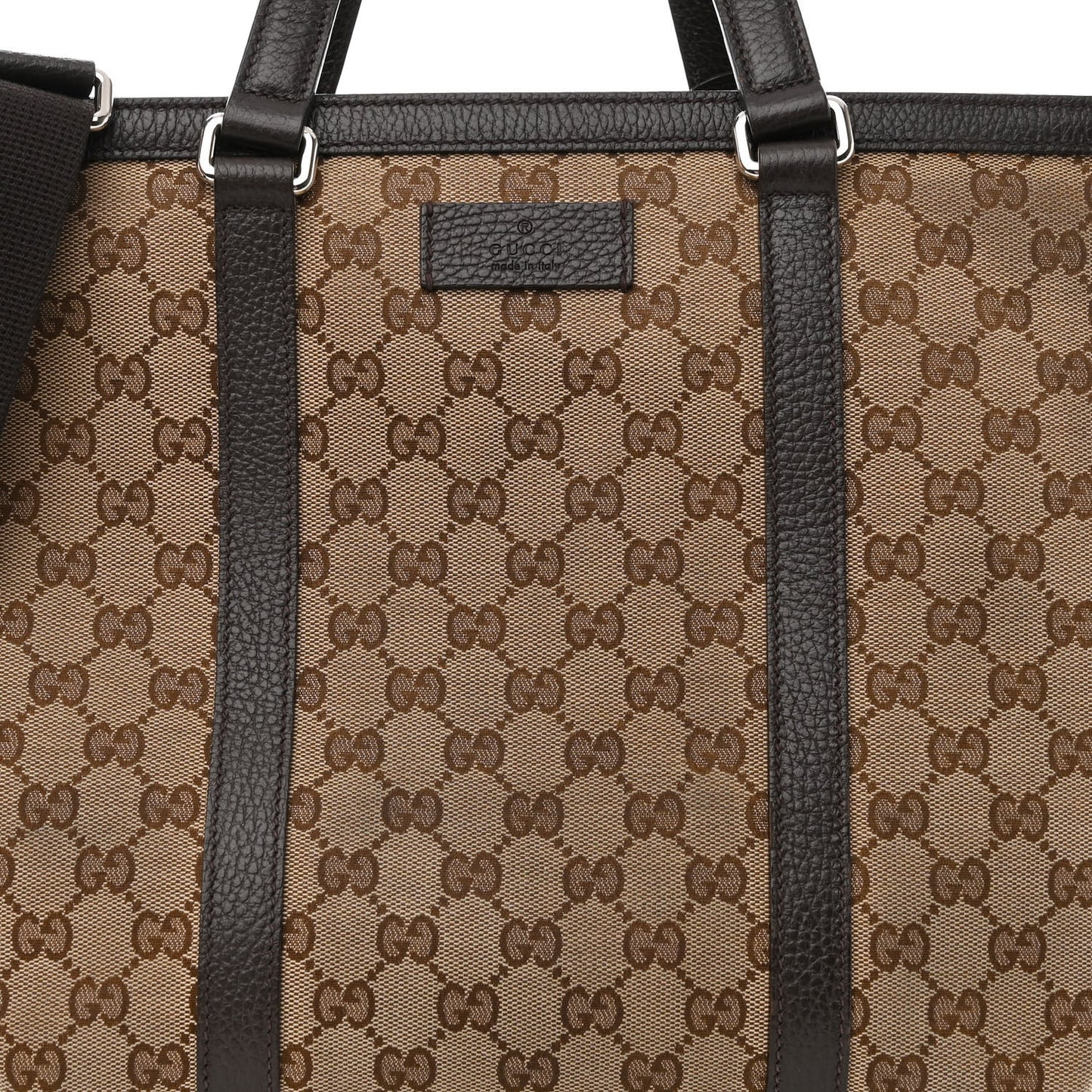 GG Monogram Large Joy Tote Bag Dark Brown