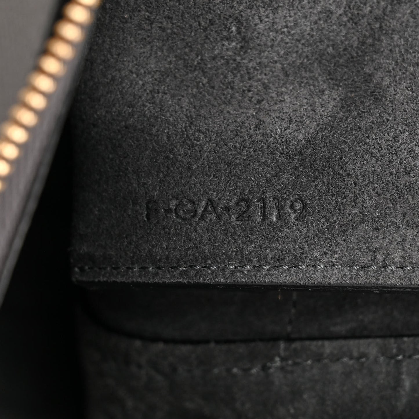 Grained Calfskin Micro Belt Bag Grey