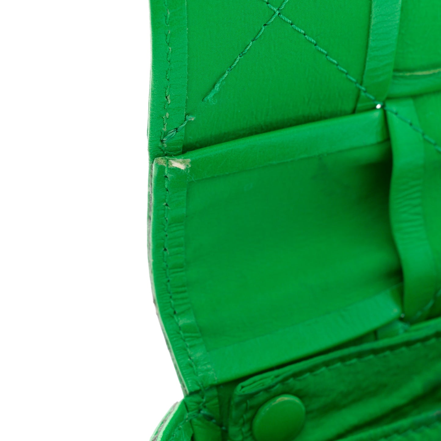 Paper Calfskin Intreccio Cassette Belt Bag Parakeet