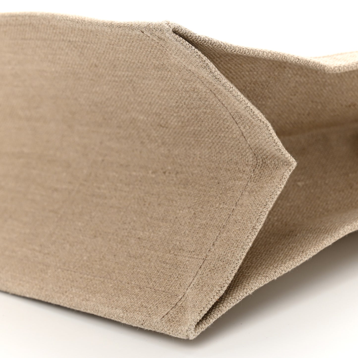 Linen Calfskin Rive Gauche Tote Greggio Natural