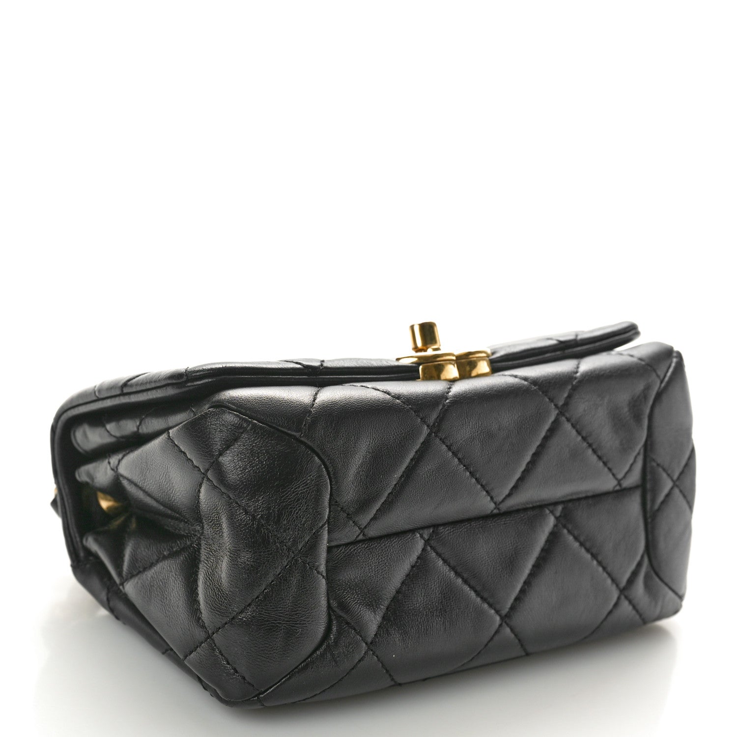 Chanel Lambskin Quilted Mini Color Match Flap Black 4 of 10