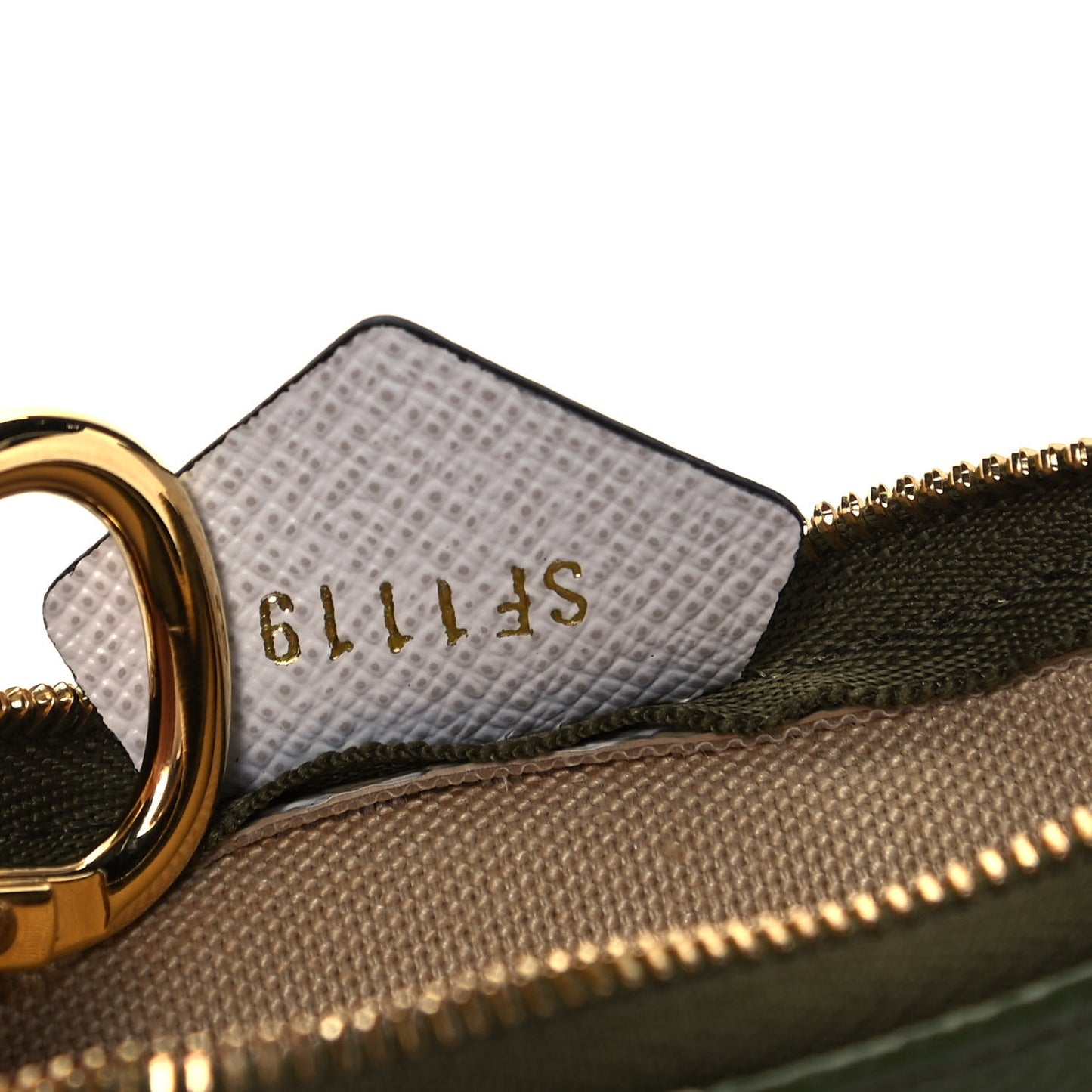 Monogram Giant Micro Pochette Accessories Kaki White