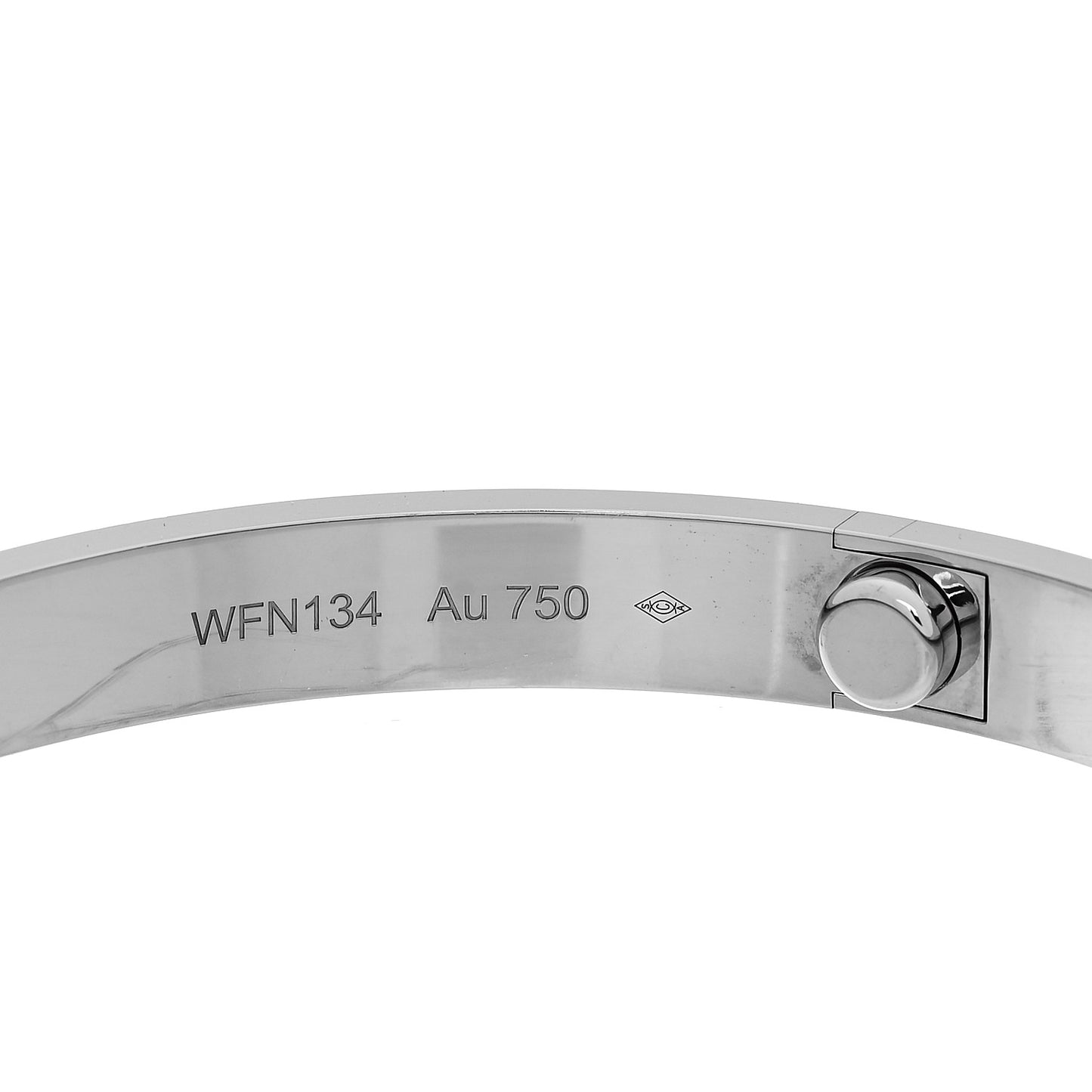 18K White Gold LOVE Bracelet 19