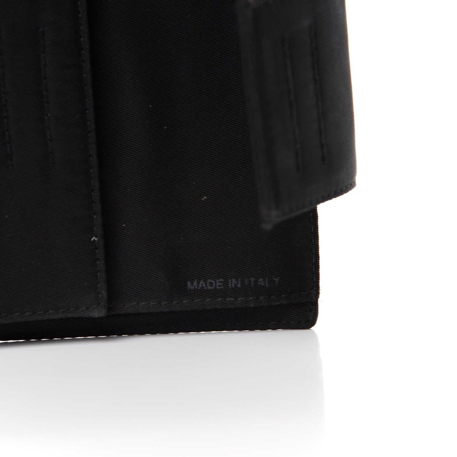 Prada Tessuto Nylon French Wallet Black 7 of 7