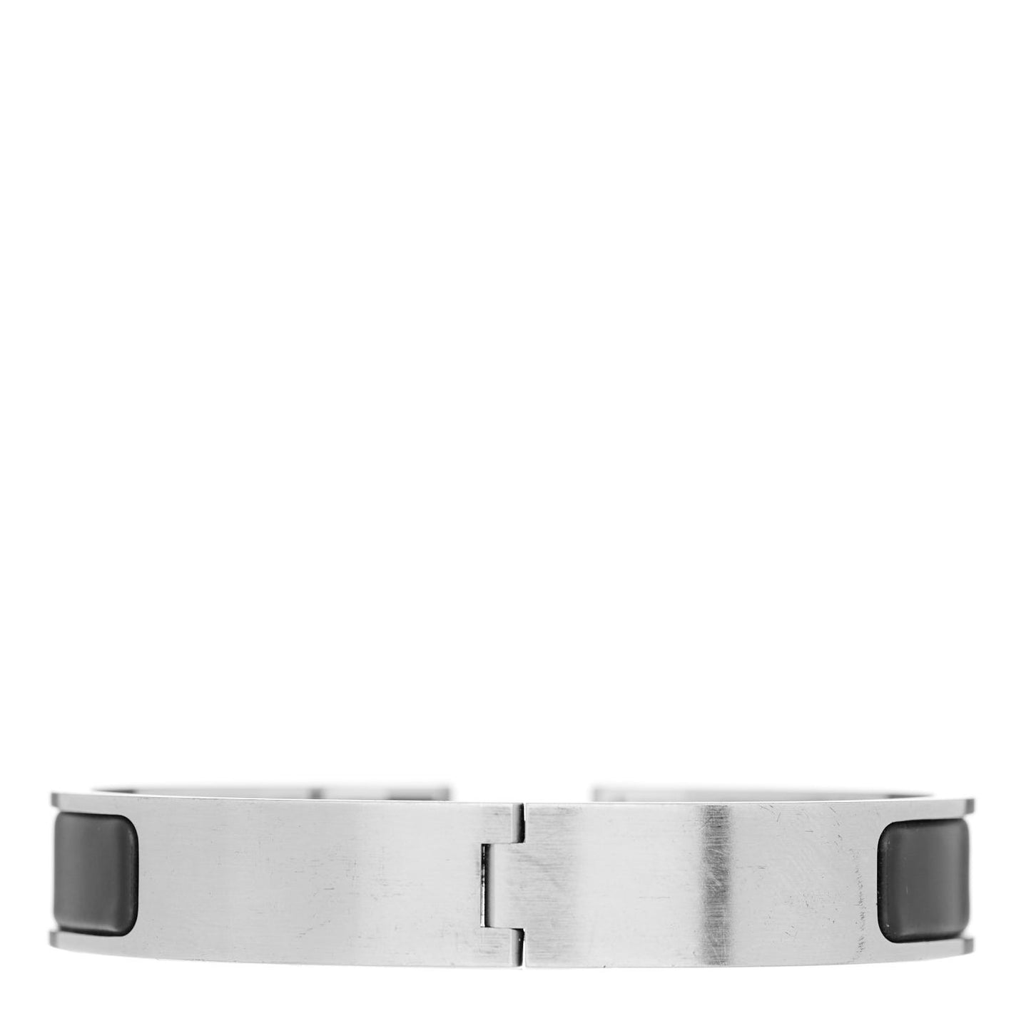 Matte Enamel Narrow Clic Clac HH Bracelet GM Black