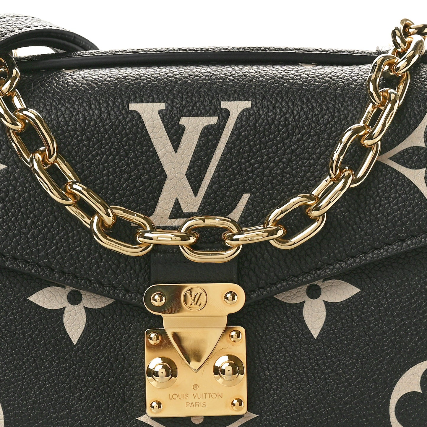 Empreinte Monogram Giant Pochette Metis East West Black Beige