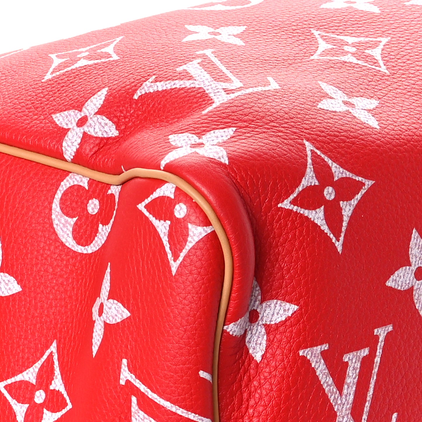 Calfskin Monogram Speedy P9 Bandouliere 50 Red