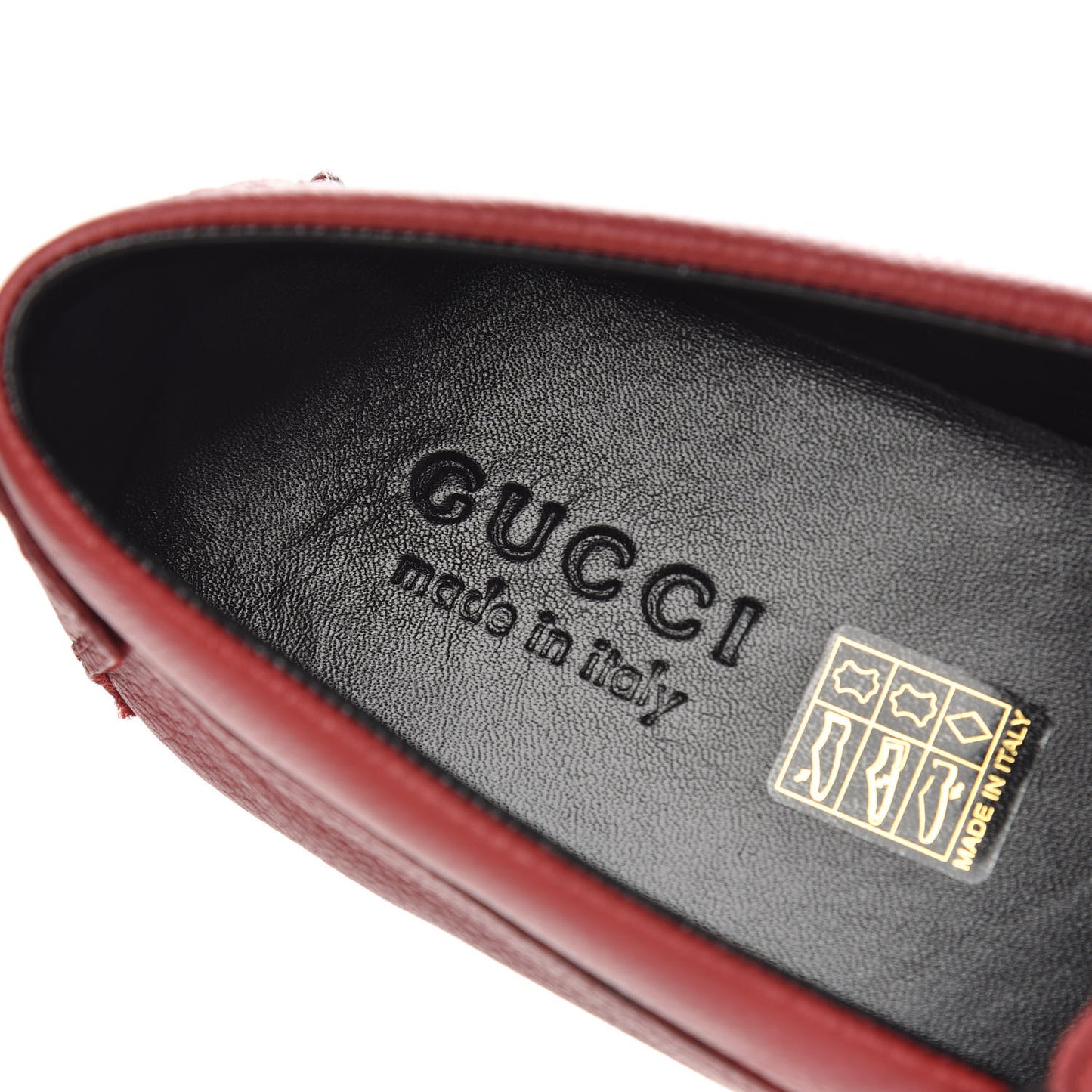 Calfskin Web Mens Driver Loafers 8 Red