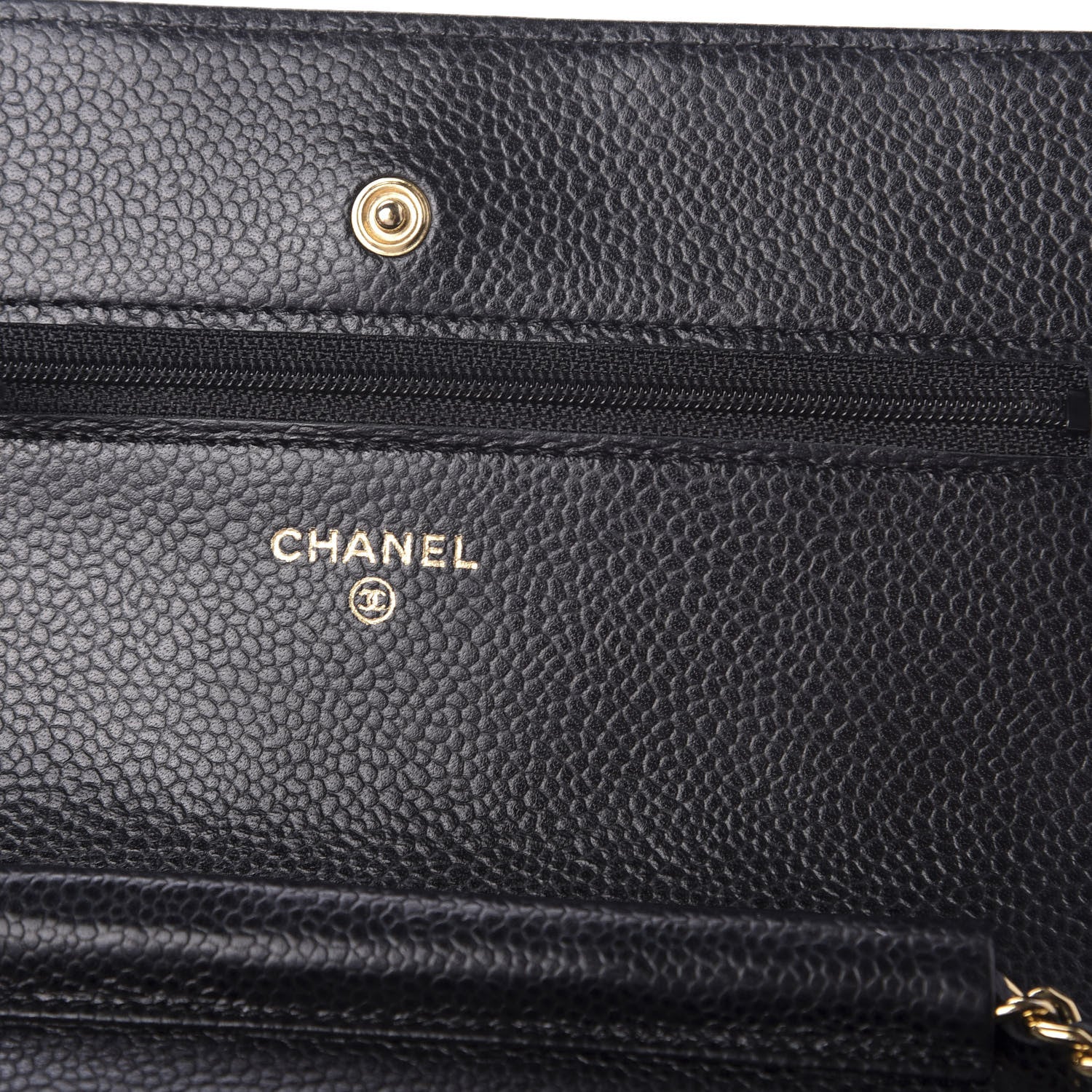 Chanel Caviar Quilted Wallet On Chain WOC Black 6 of 10
