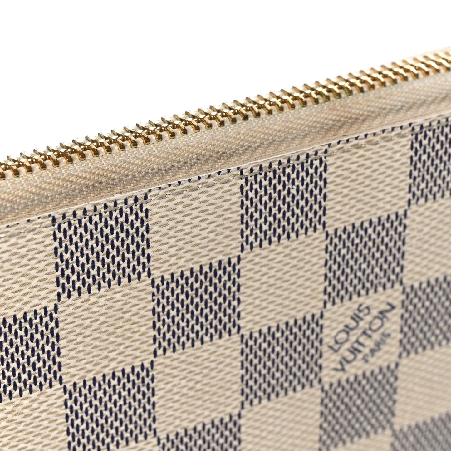 Damier Azur Clemence Wallet Rose Ballerine