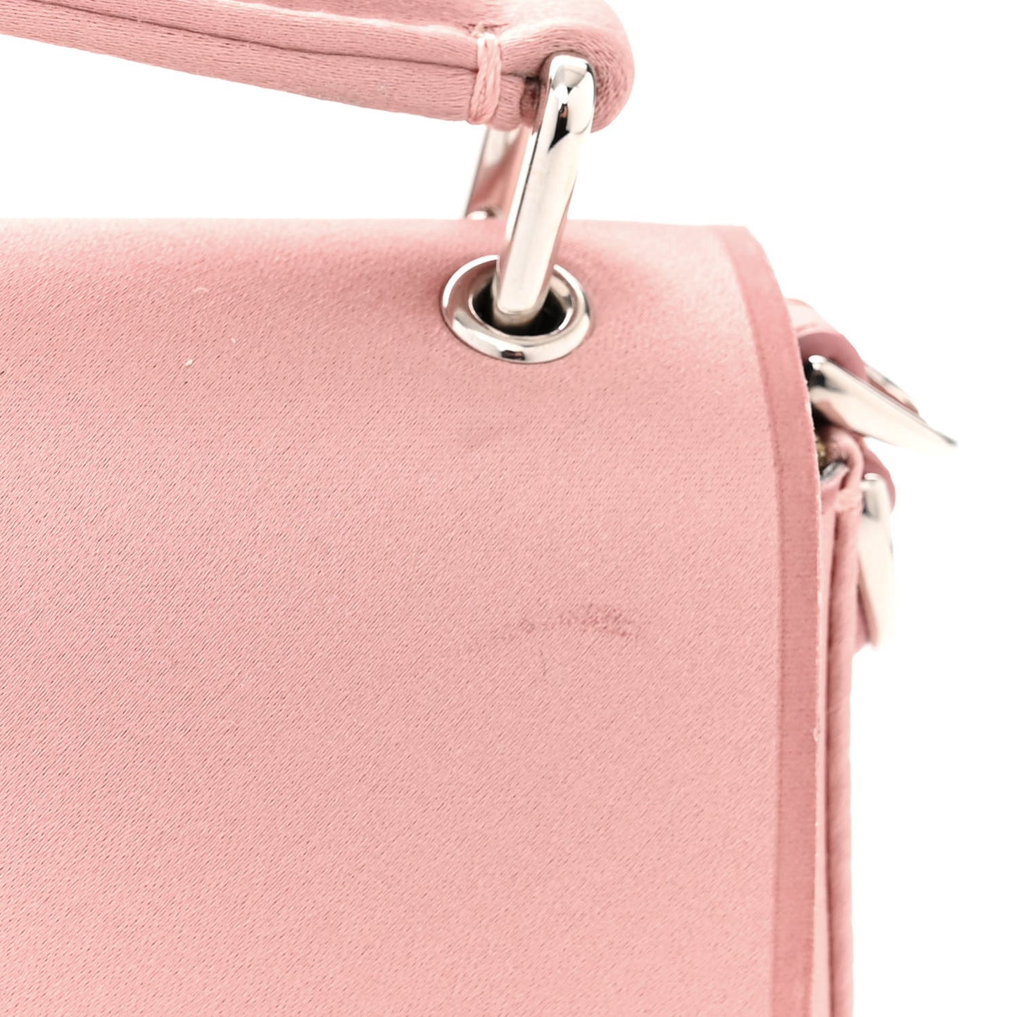 Silk Satin Phone Baguette Blush