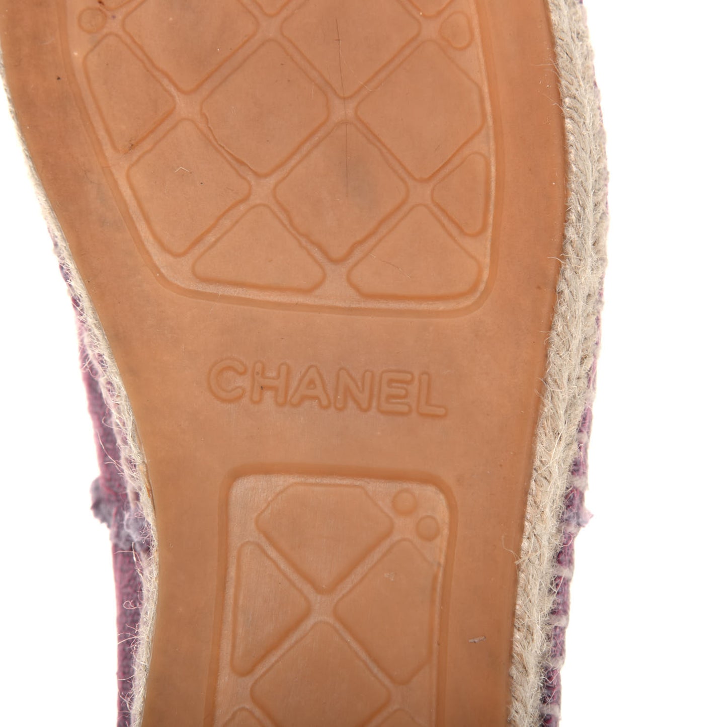 Linen CC Espadrilles 39 Pink Black