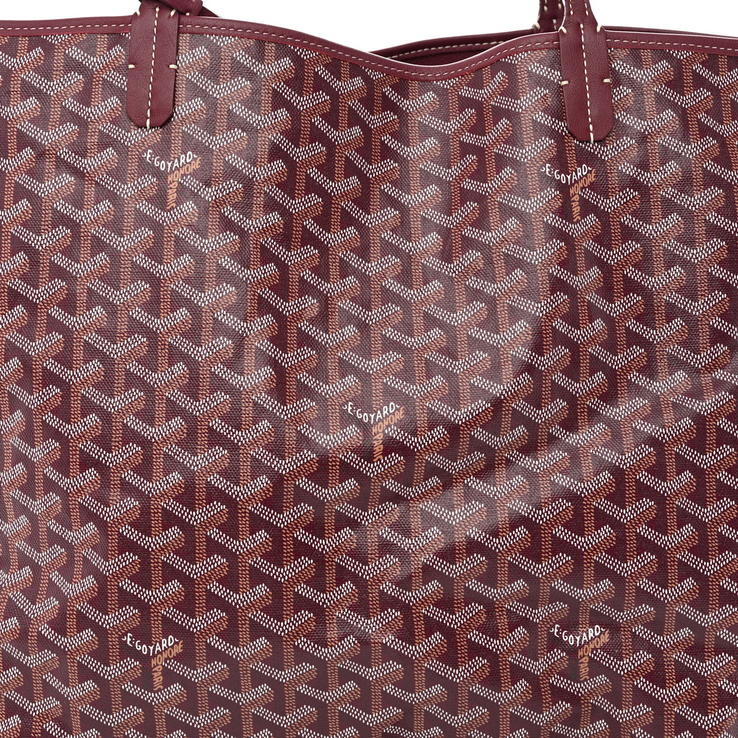 Goyardine Reversible Anjou GM Burgundy
