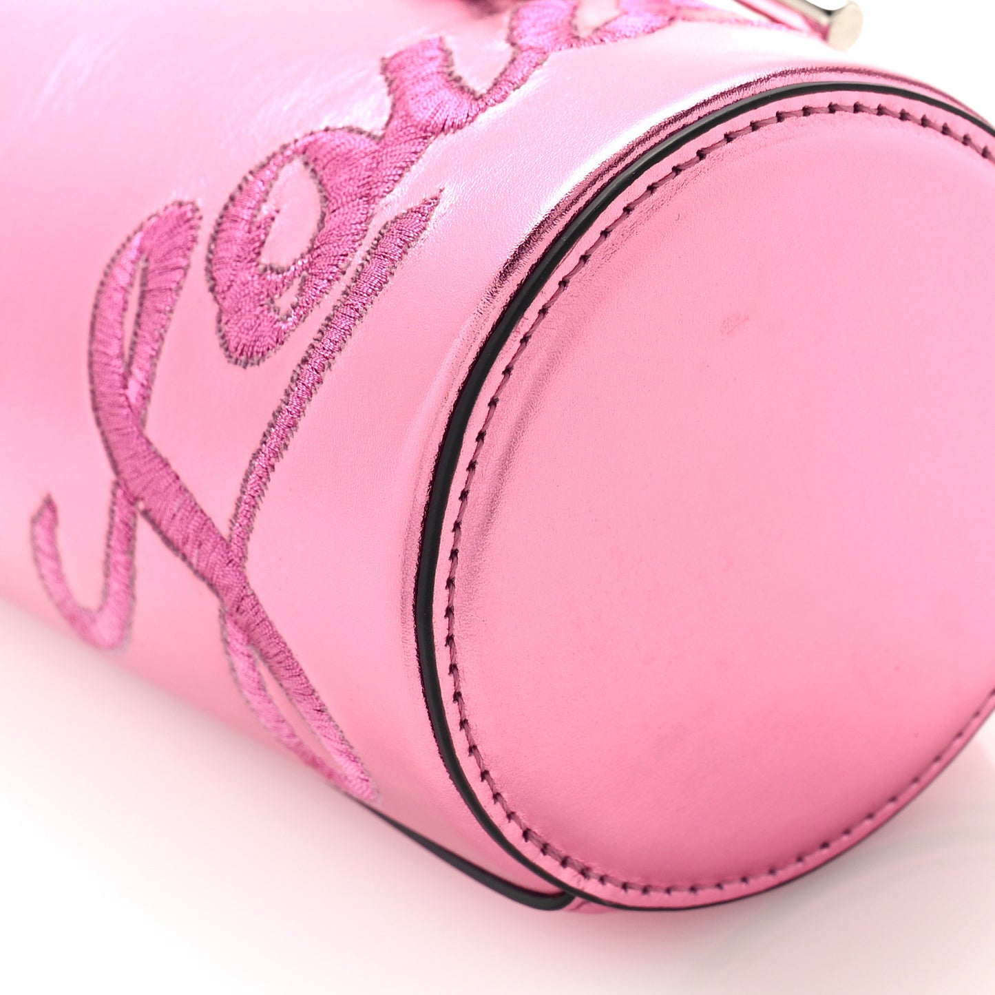 Metallic Calfskin Mary Jane Bucket Confettis