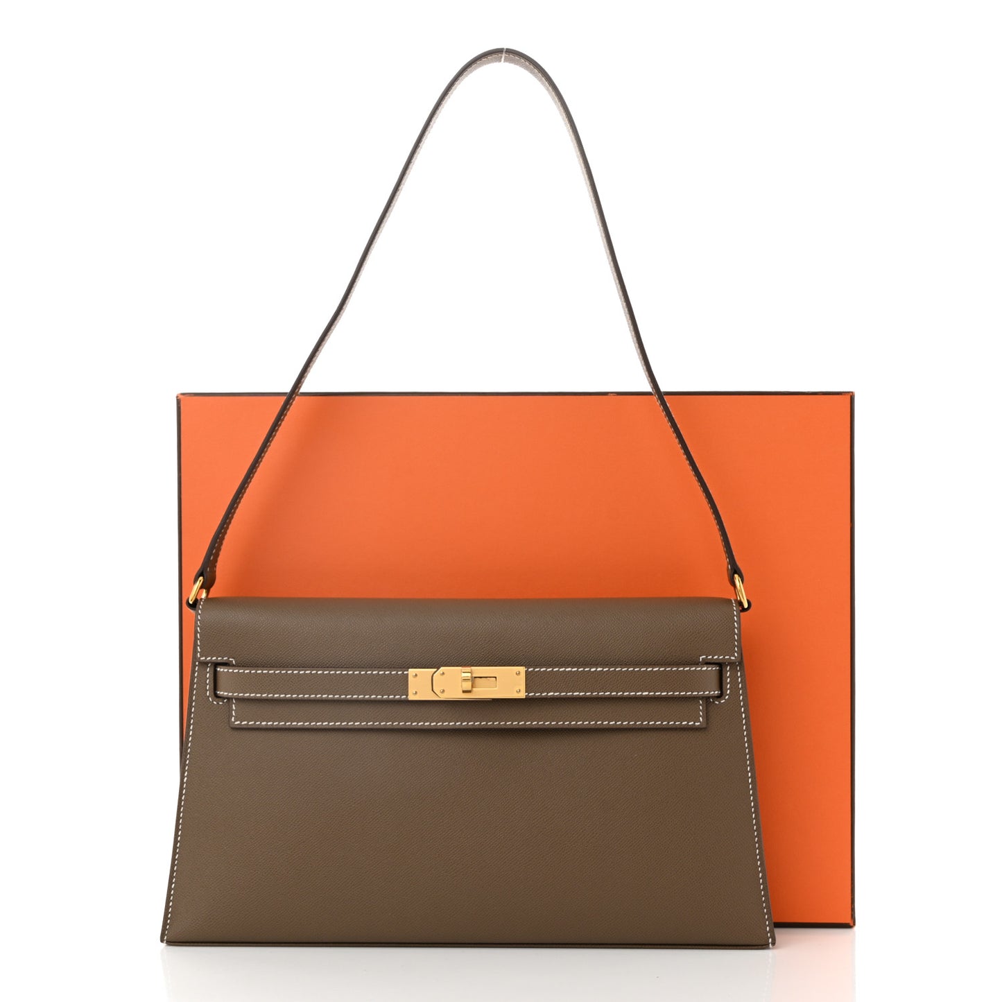 Madame Calfskin Kelly Elan Etoupe