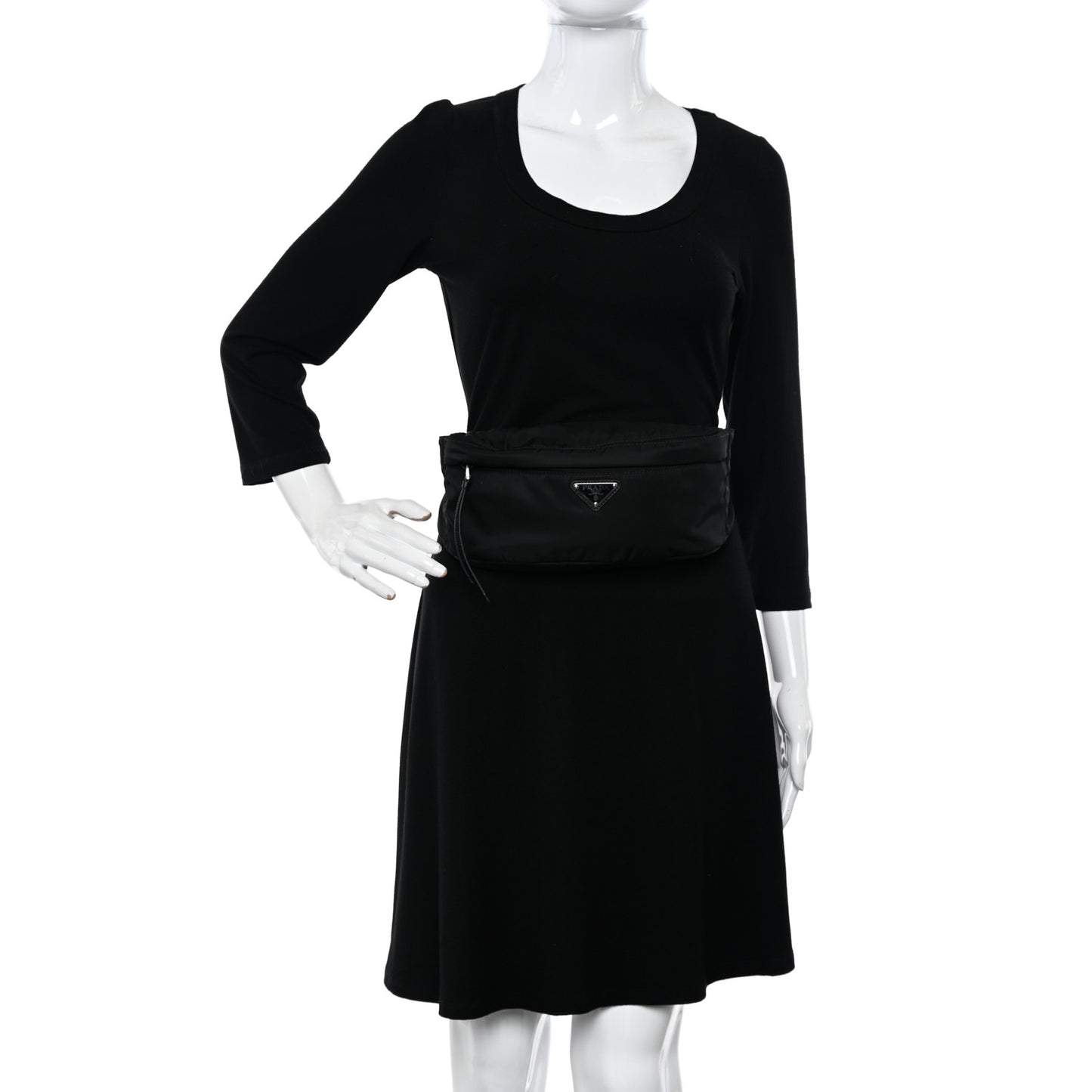 Re-Nylon Belt Bag Black