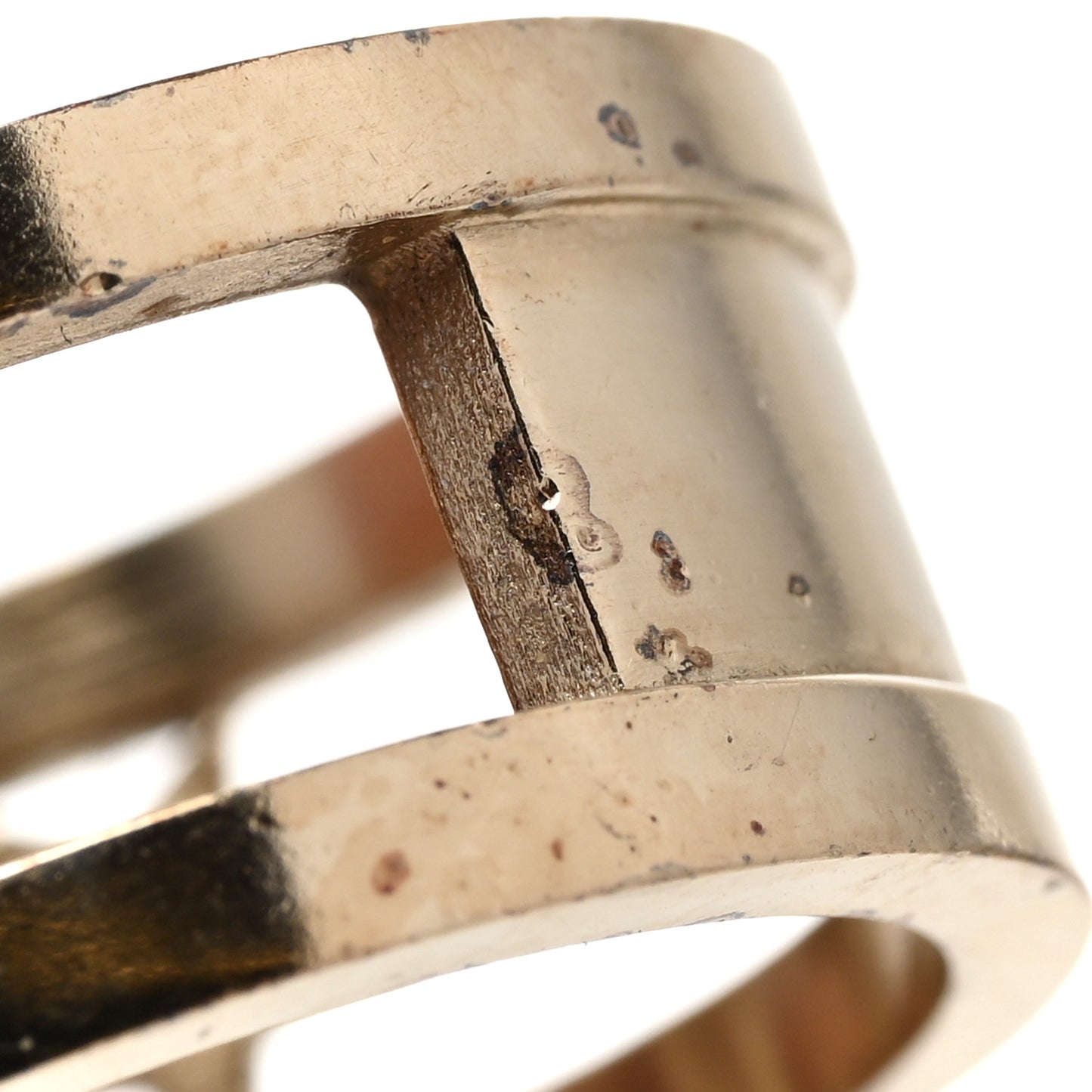 Metal Crystal CC Star Ring 54 7 Light Gold