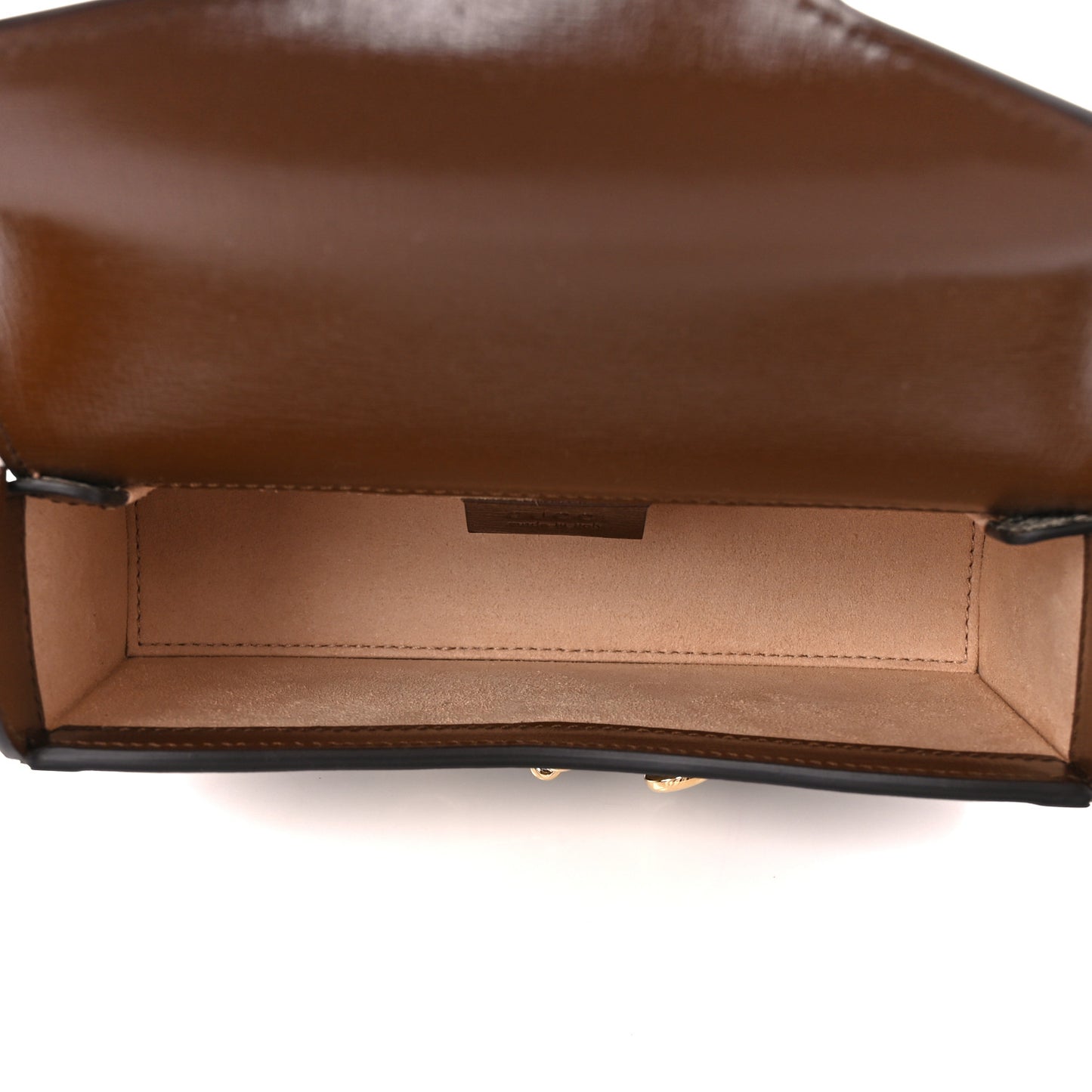 GG Supreme Monogram Mini Horsebit 1955 Shoulder Bag Beige Brown Sugar