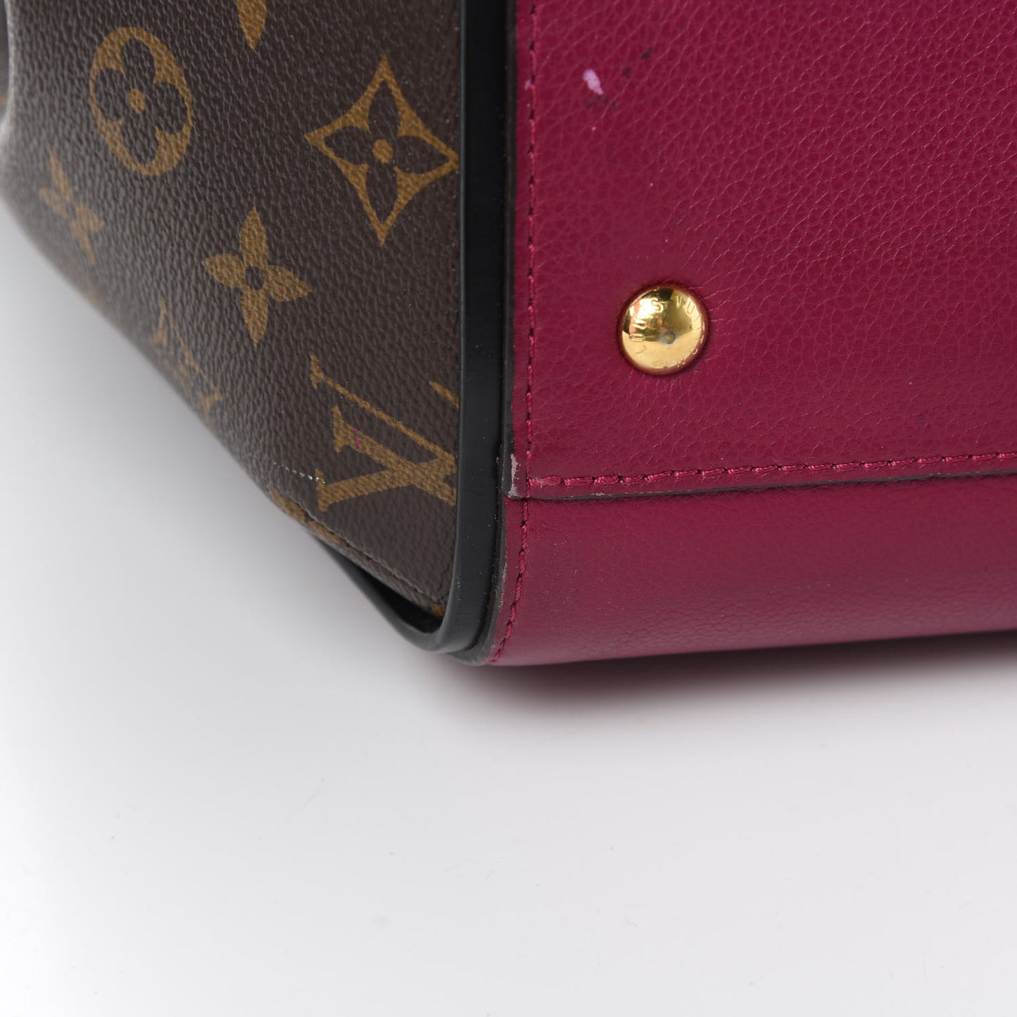Calfskin Monogram Kimono Tote Grape