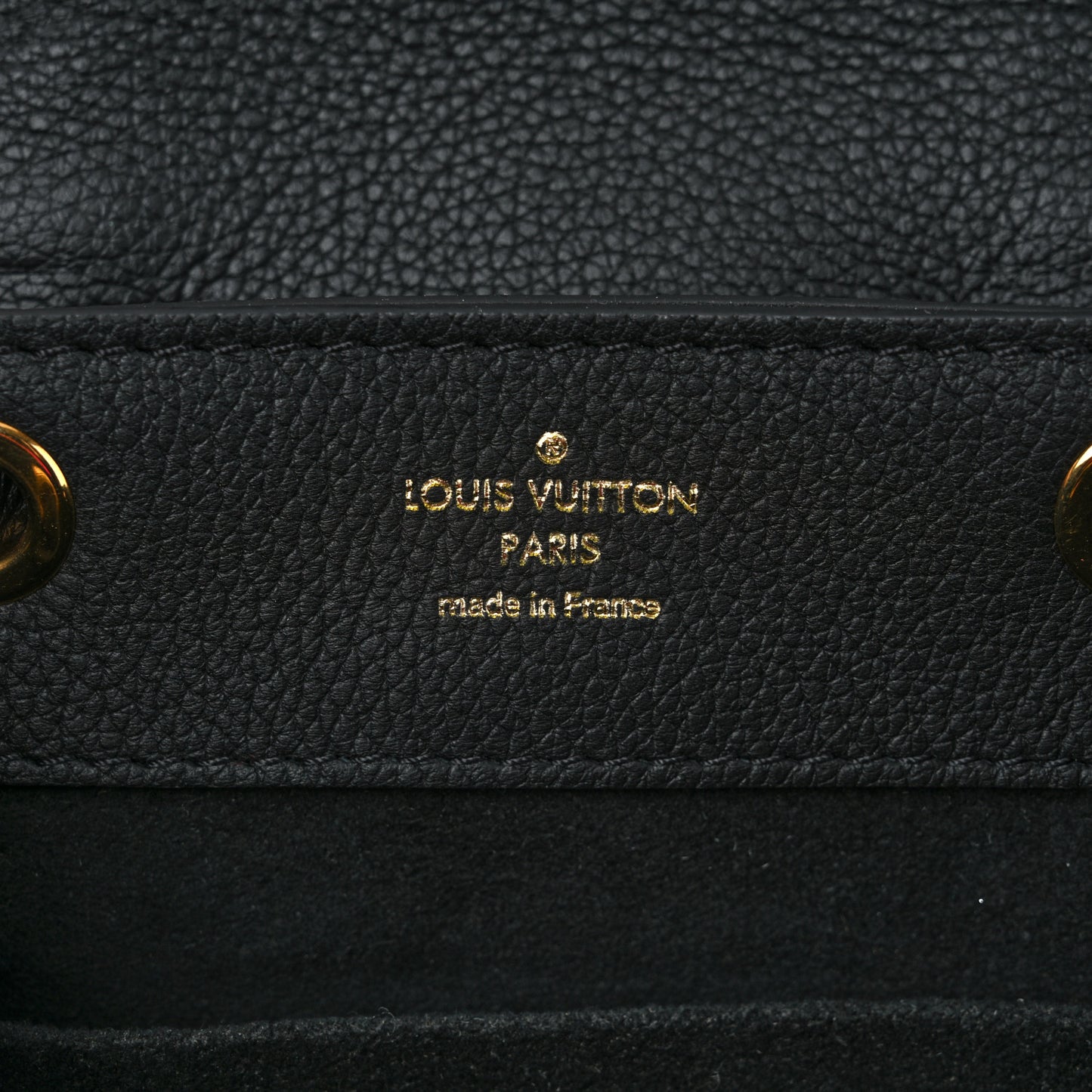 Calfskin Lockme Mini Backpack Black