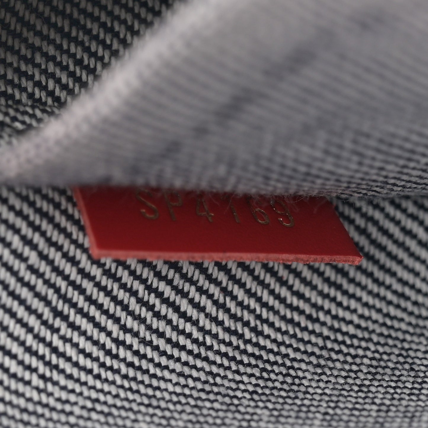 Denim Damier Monogram Patchwork Multi Pochette Accessories Blue Rouge