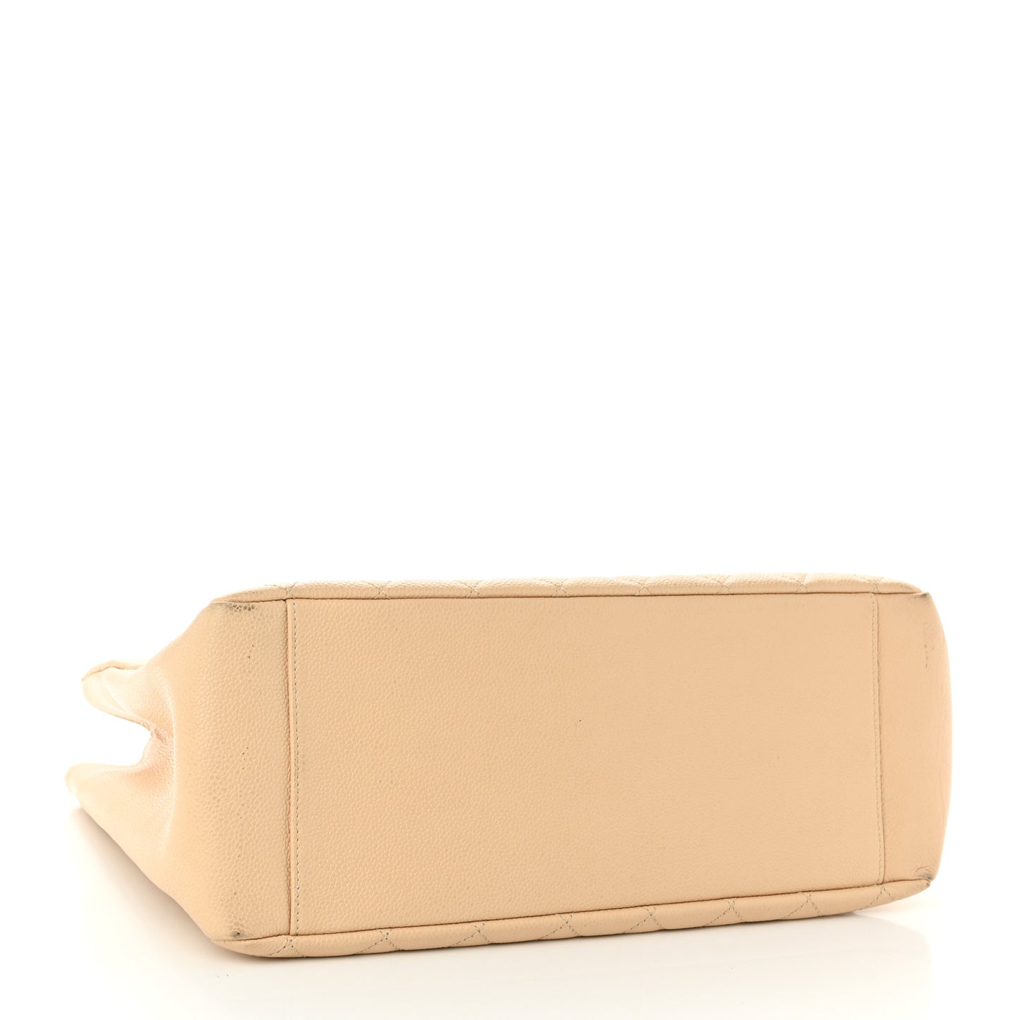 Caviar Quilted Grand Shopping Tote GST Beige Clair