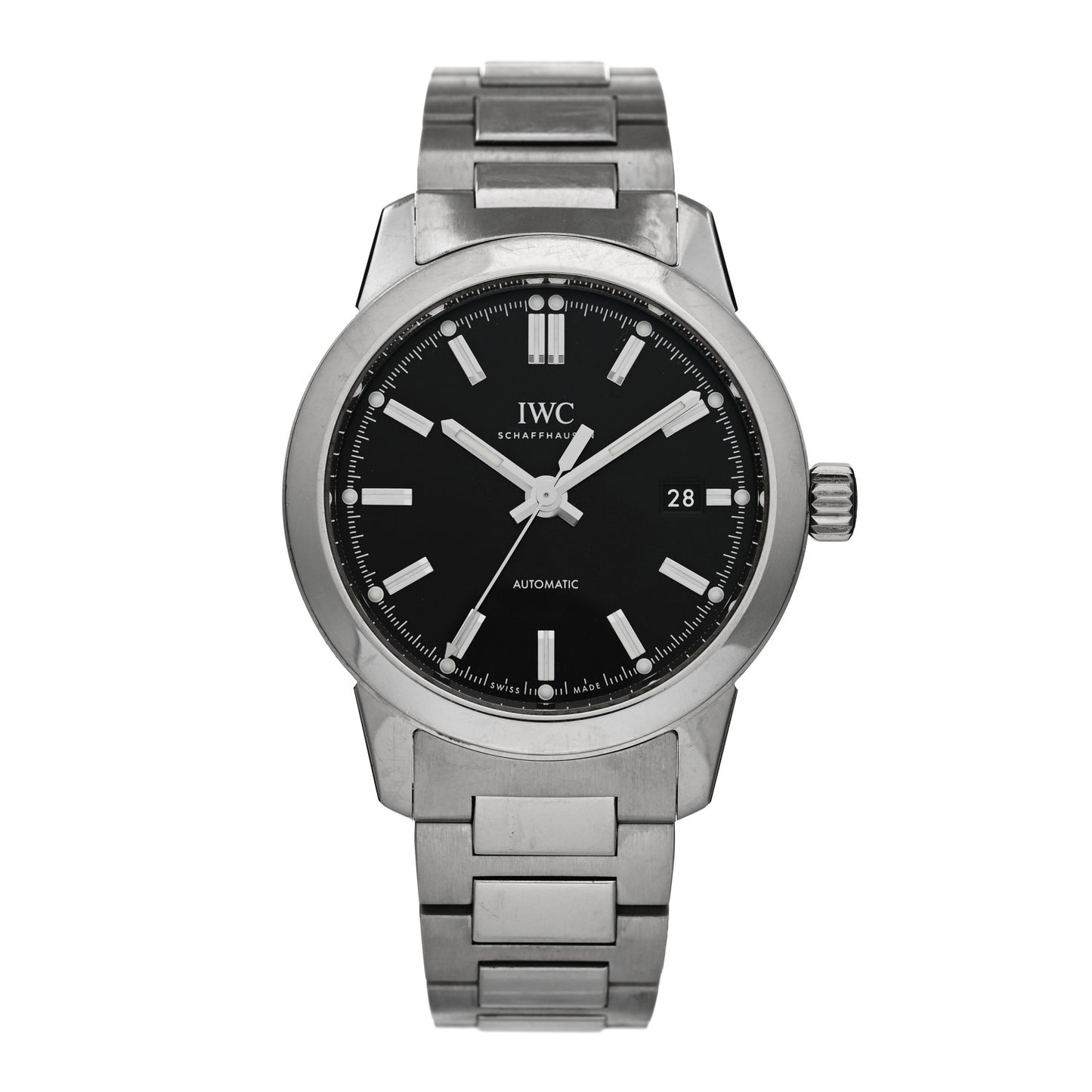 Stainless Steel 40mm Ingenieur Automatic Watch Black IW357002