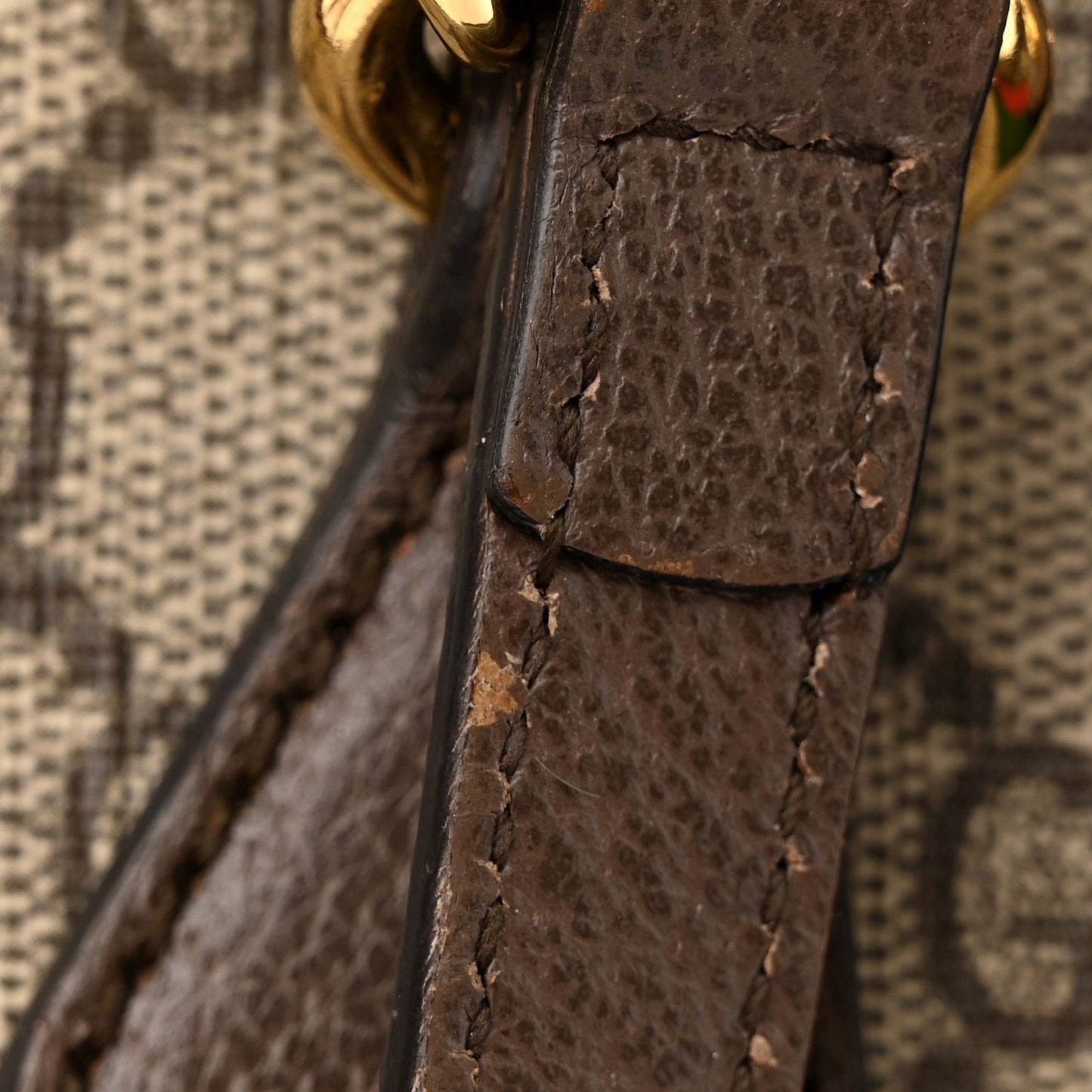 GG Supreme Monogram Small Ophidia Tote Bag Brown
