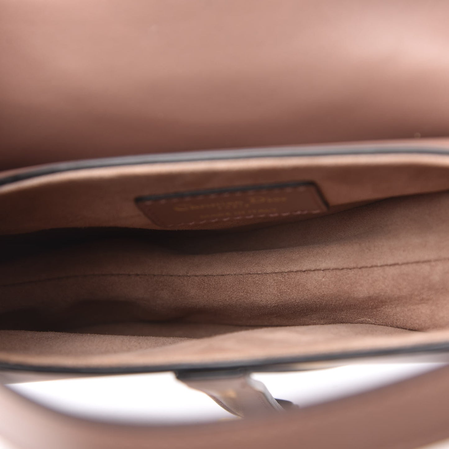 Calfskin Mini Saddle Bag Taupe