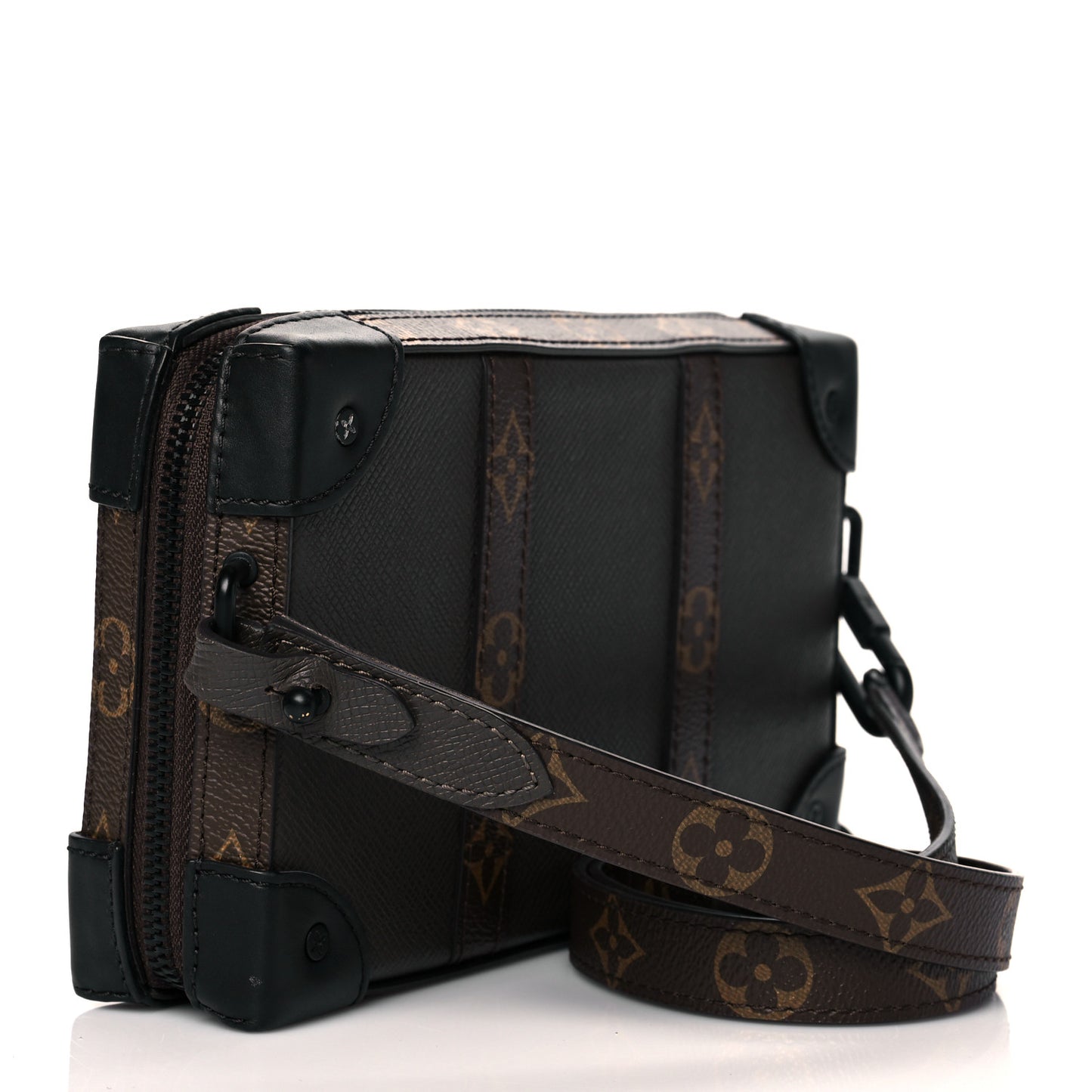 Taiga Monogram Soft Trunk Wallet Khaki Green