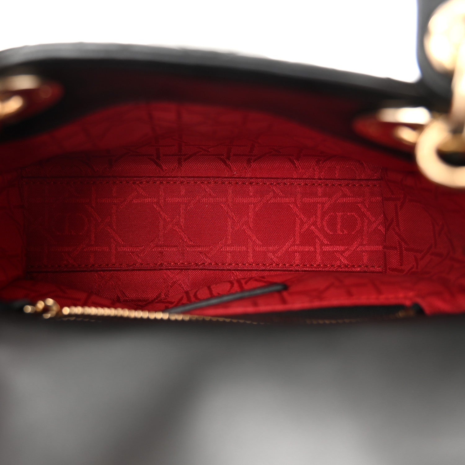 Christian Dior Lambskin Cannage Mini Lady Dior Black 5 of 10