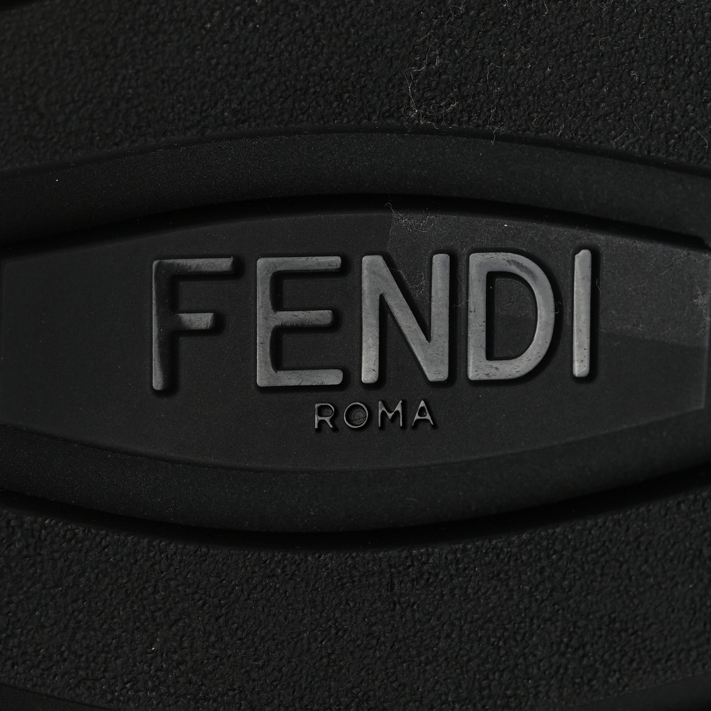 Vitello Fabric Jacquard FF 1974 Mens Fendi Force Chelsea Boots 9 Black Tobacco