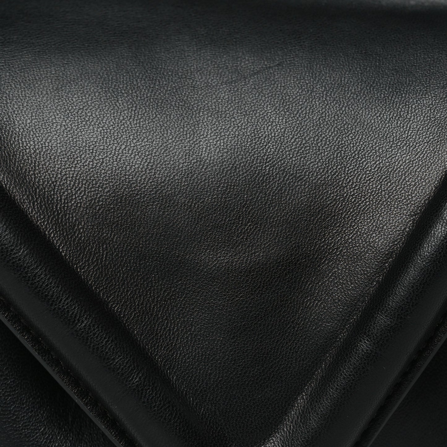 Lambskin Small Beak Triangle Flap Shoulder Bag Black