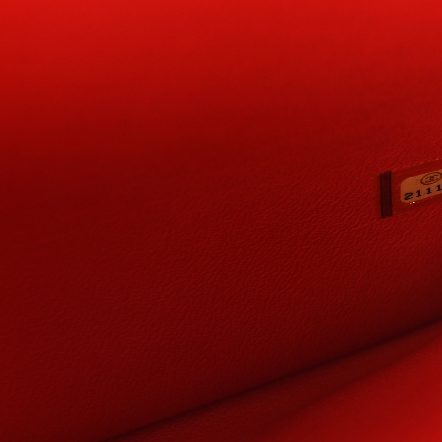 Lambskin Quilted Large Geometric Flap Red