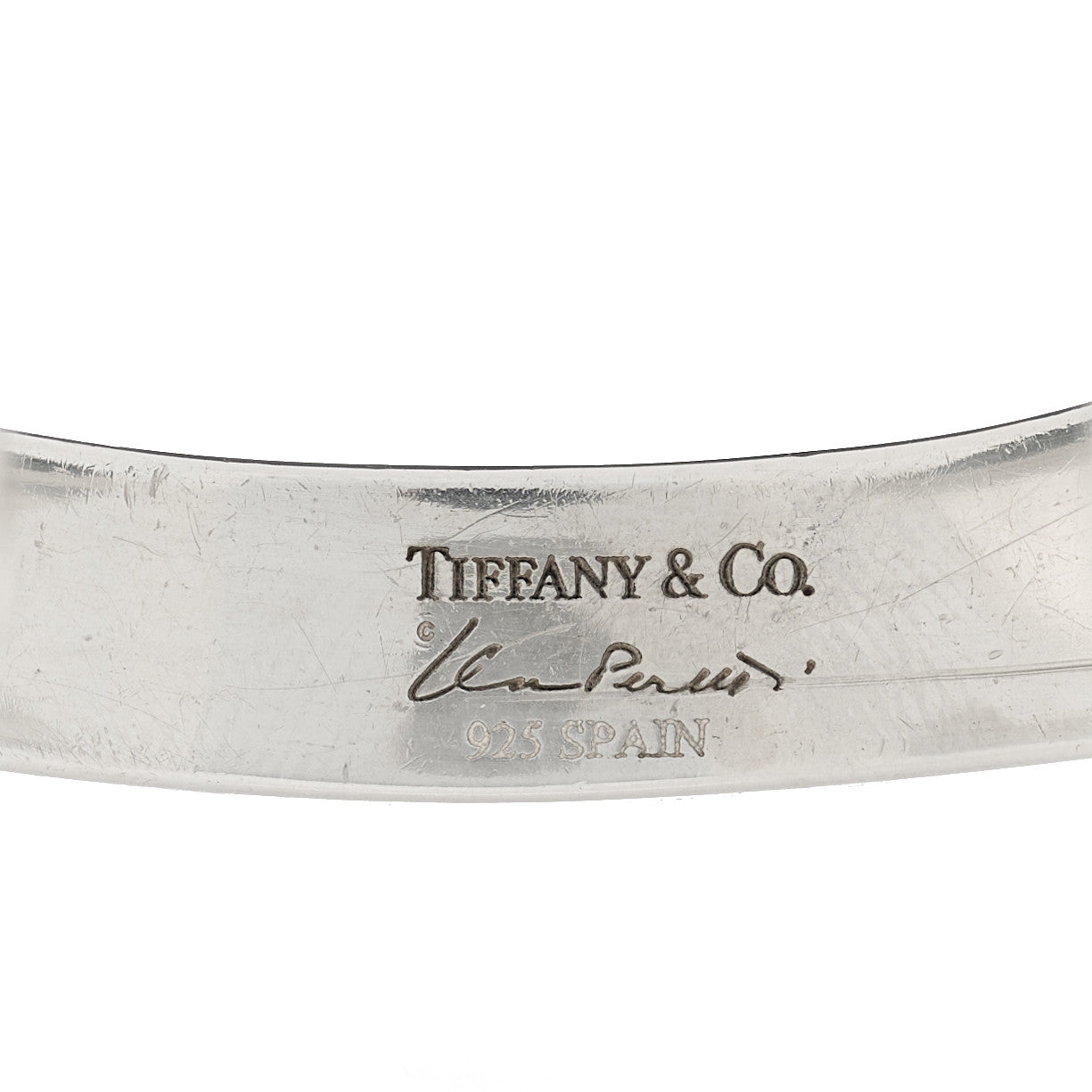 Sterling Silver Elsa Peretti Thumbprint Cuff Bracelet