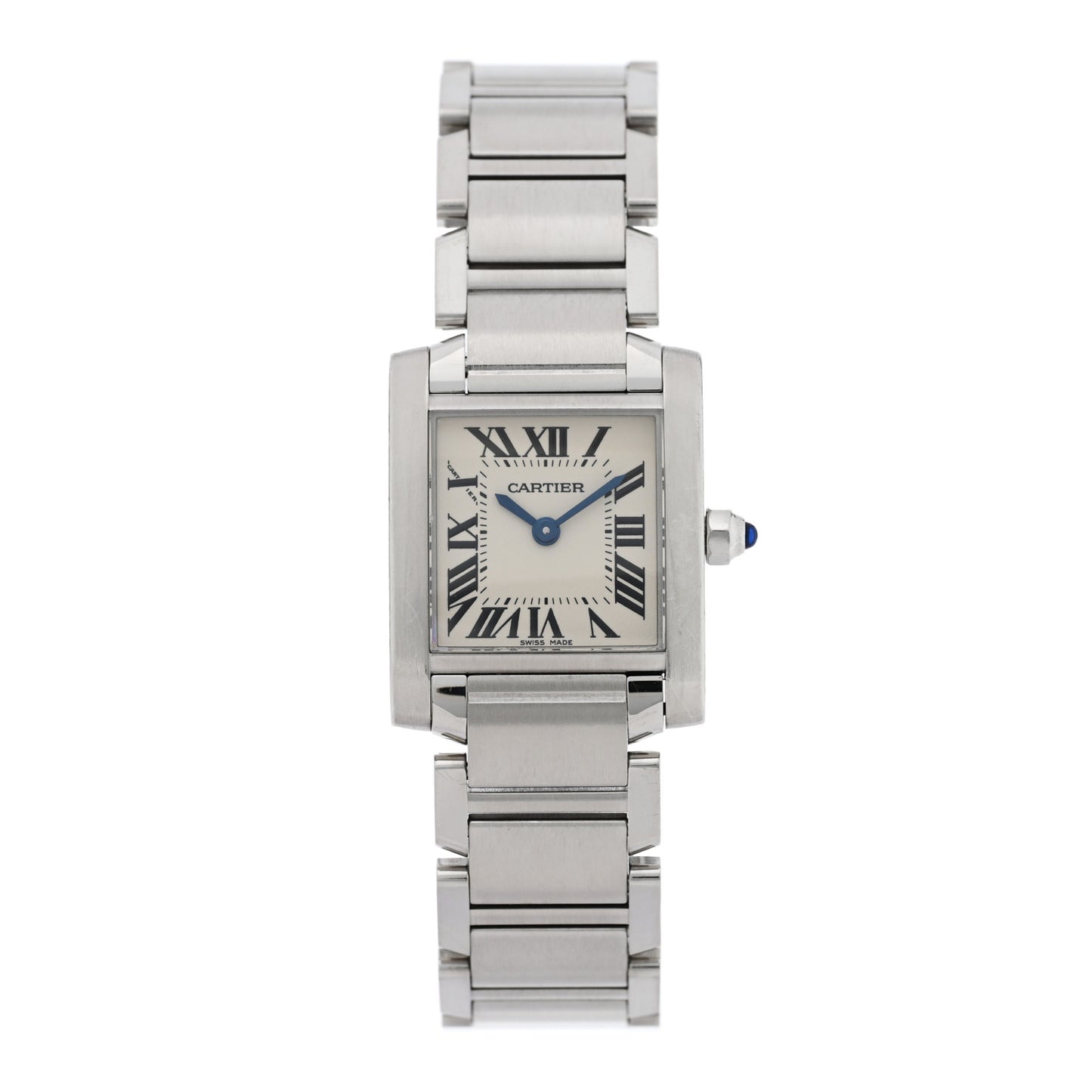 Stainless Steel 20mm Tank Francaise Quartz Watch
