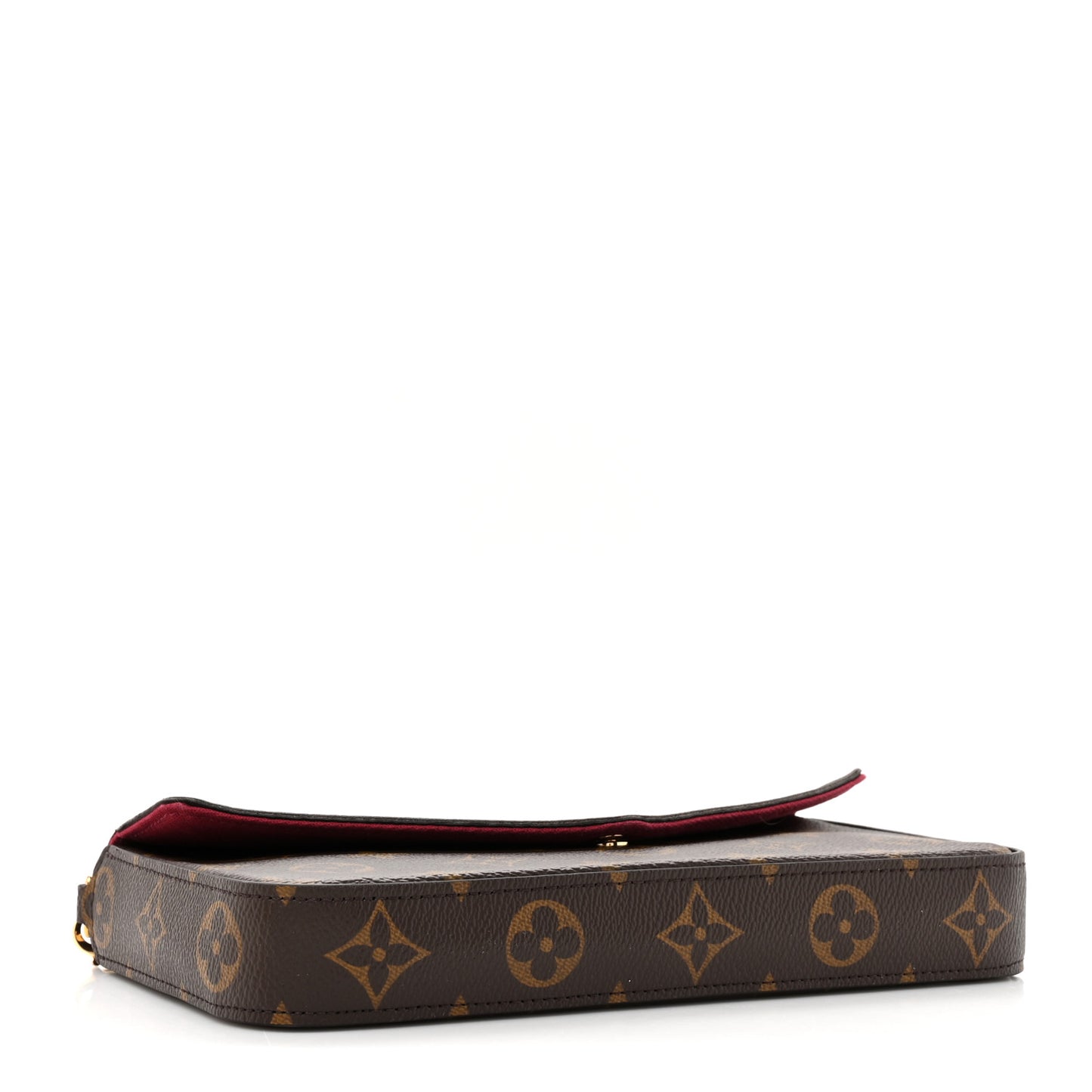 Monogram Pochette Felicie Chain Wallet Fuchsia
