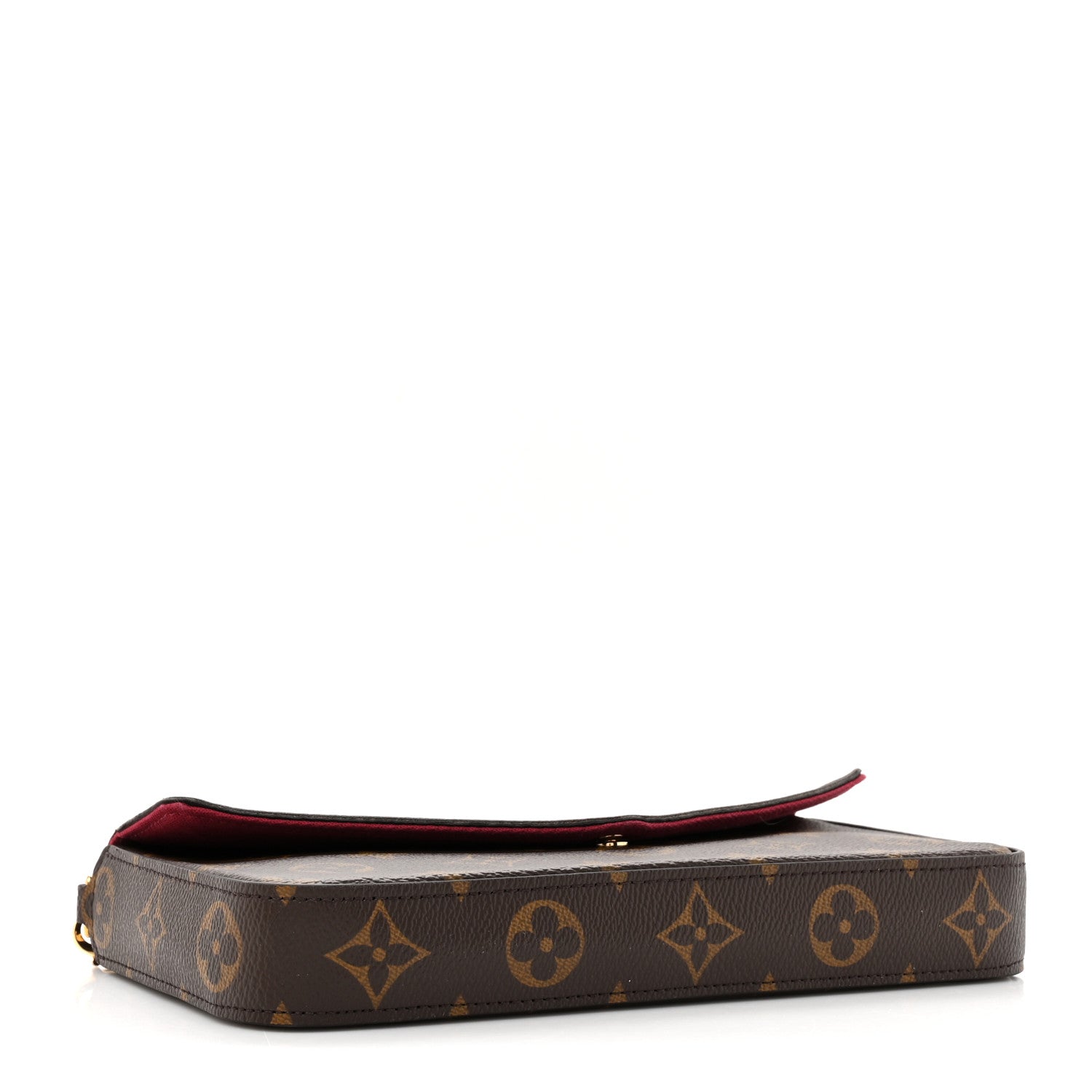 Louis Vuitton Monogram Pochette Felicie Chain Wallet Fuchsia 5 of 14