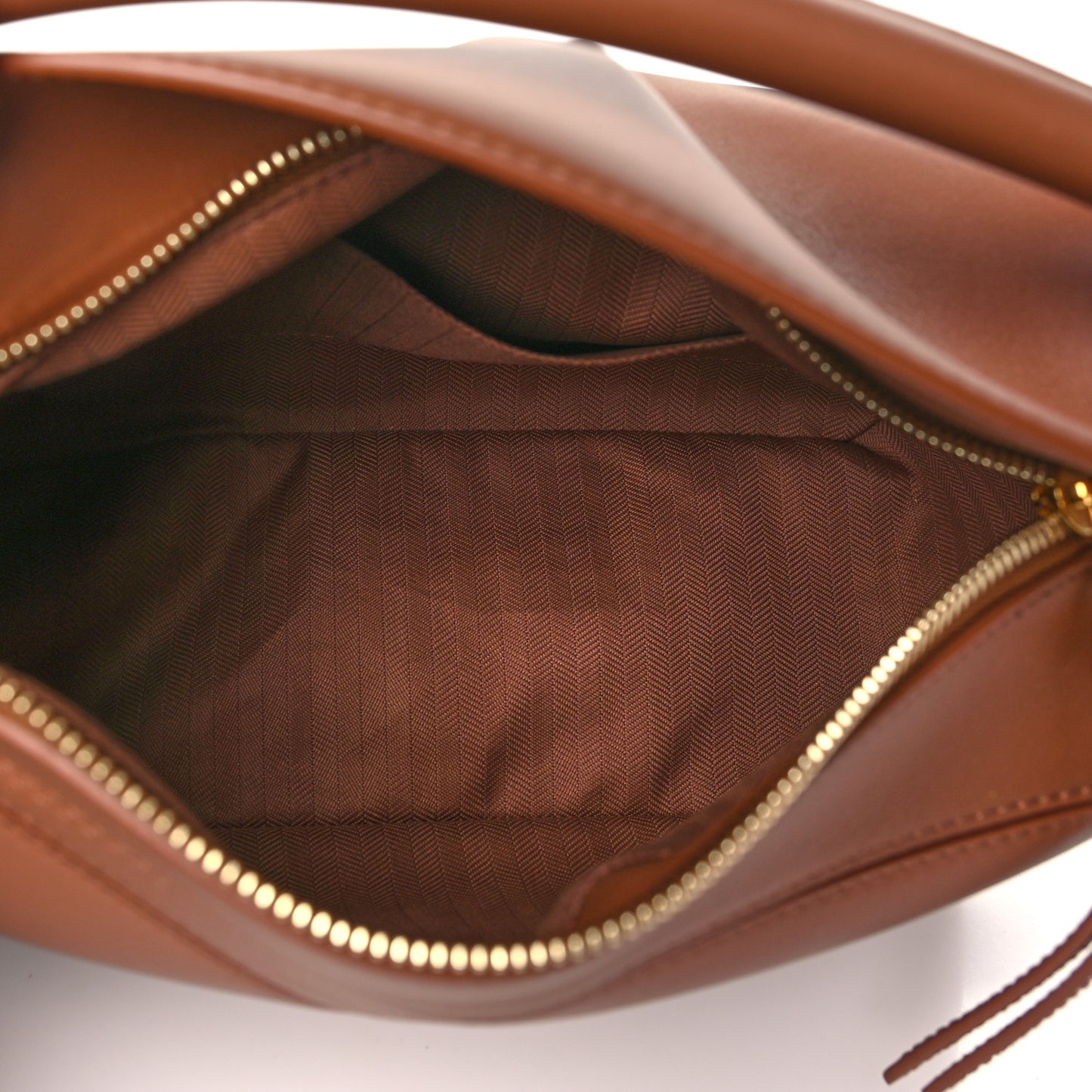 Satin Calfskin Small Puzzle Bag Pecan