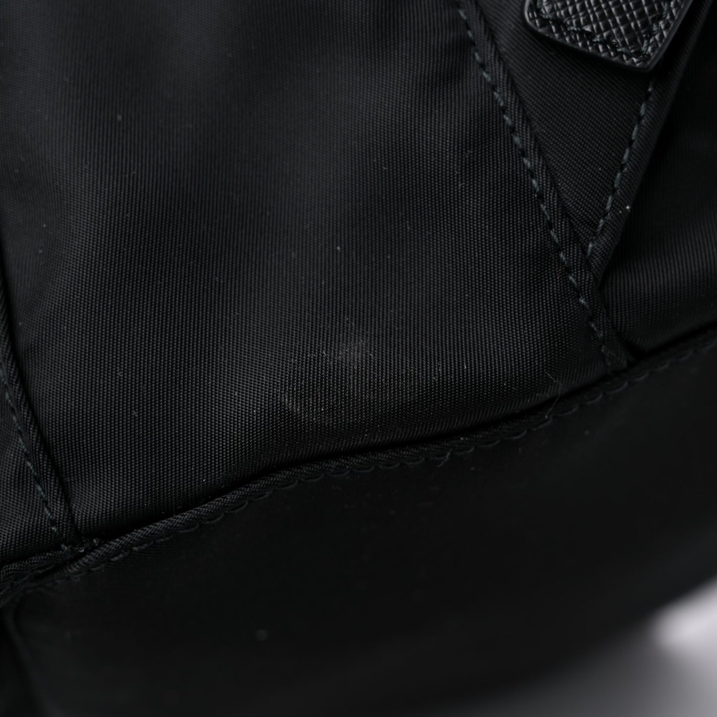 Tessuto Nylon Saffiano Medium Backpack Black