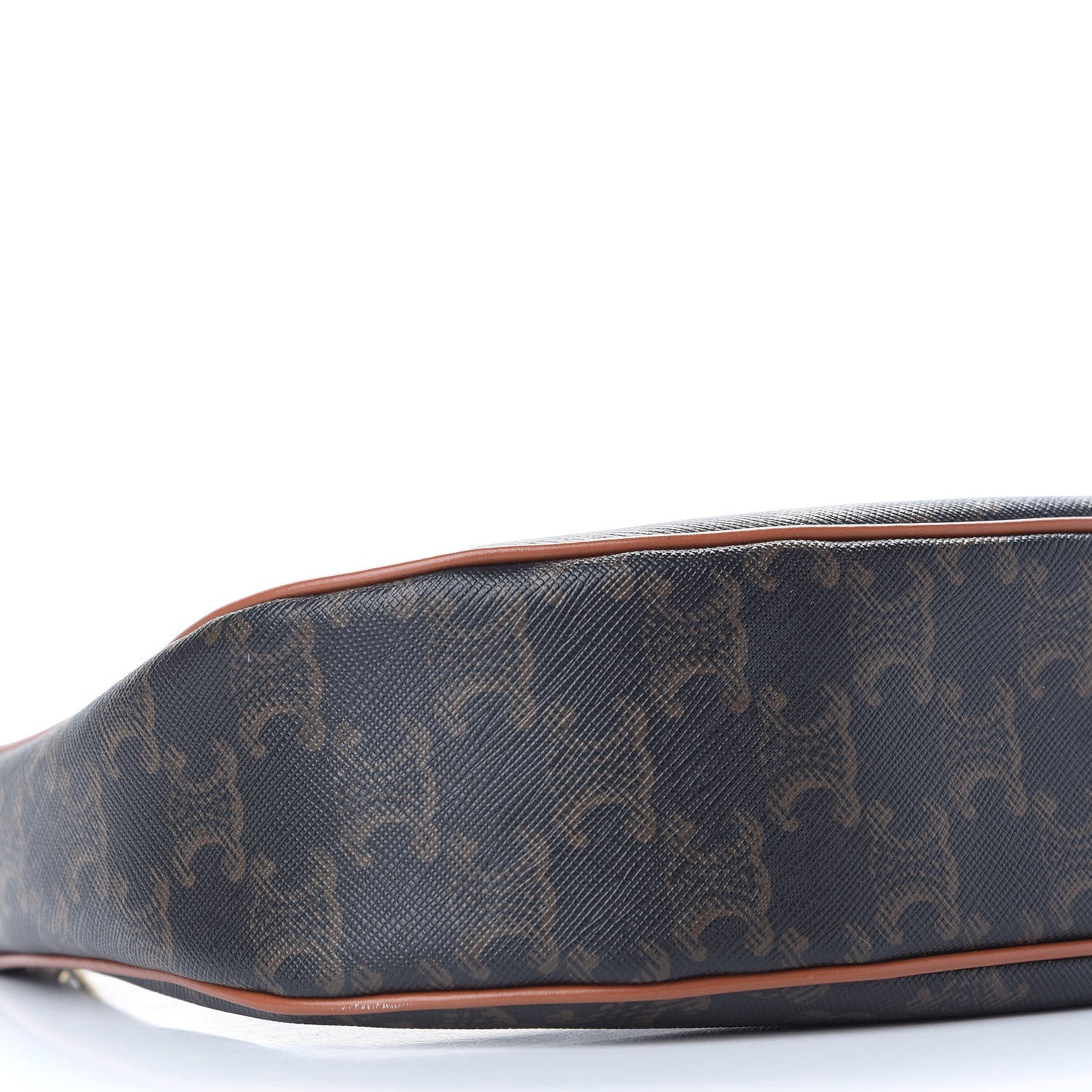 Triomphe Canvas Calfskin Ava Shoulder Bag Tan