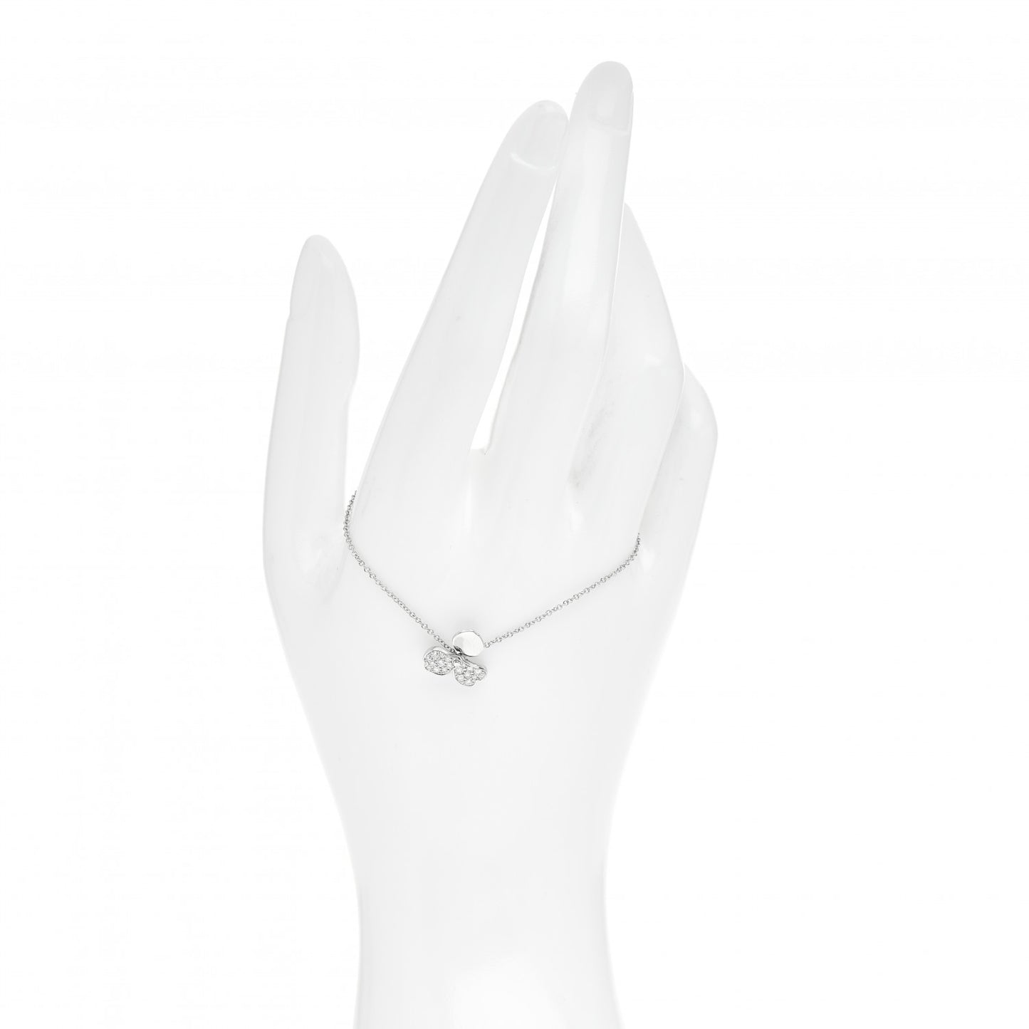 Platinum Diamond Paper Flowers Bracelet