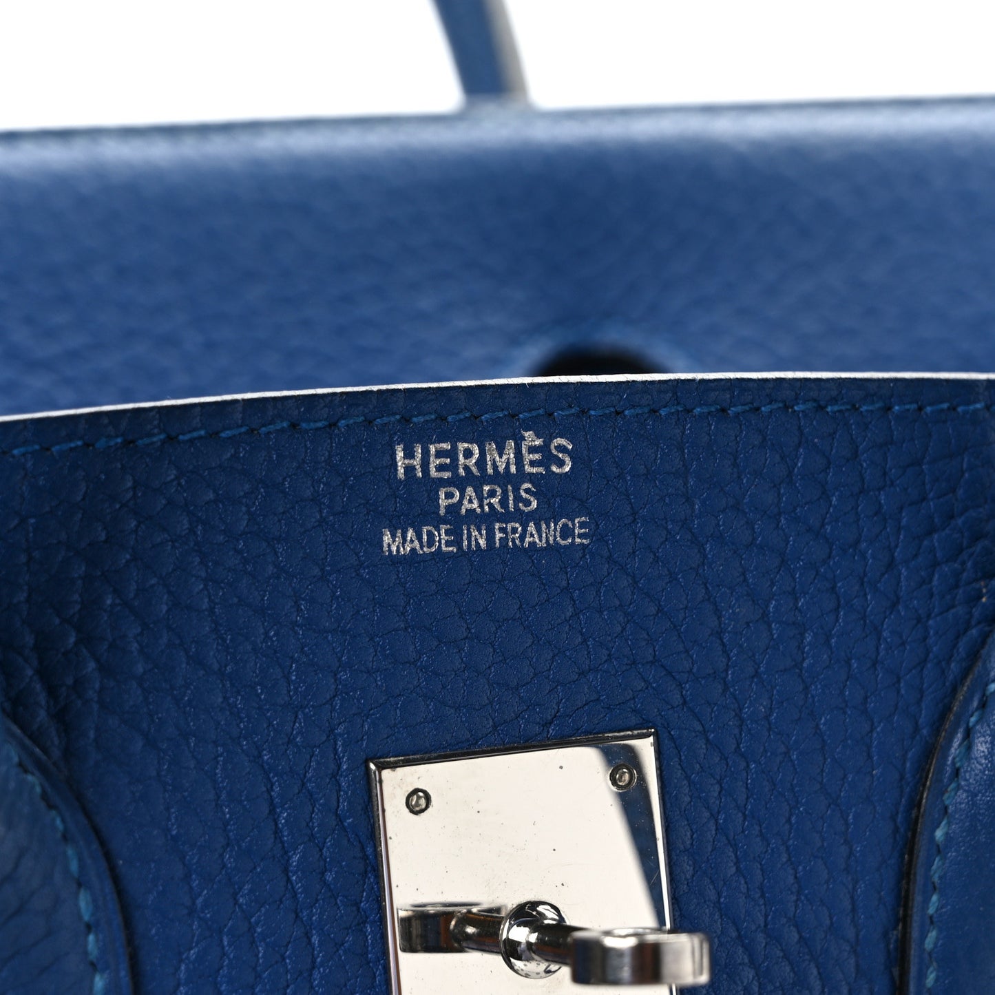 Togo Birkin 35 Bleu Electrique