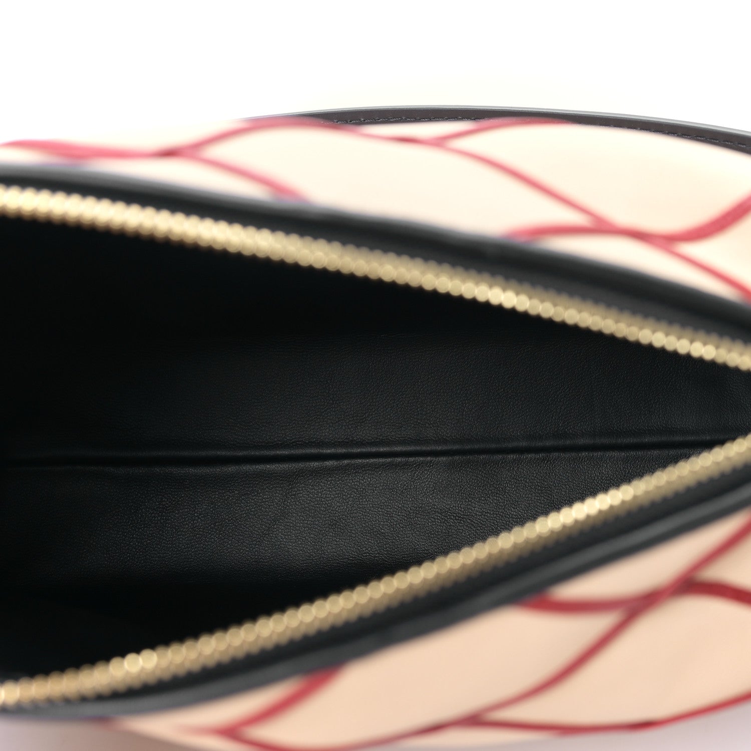 Louis Vuitton Lambskin Malletage Side Trunk MM Beige Red 5 of 8