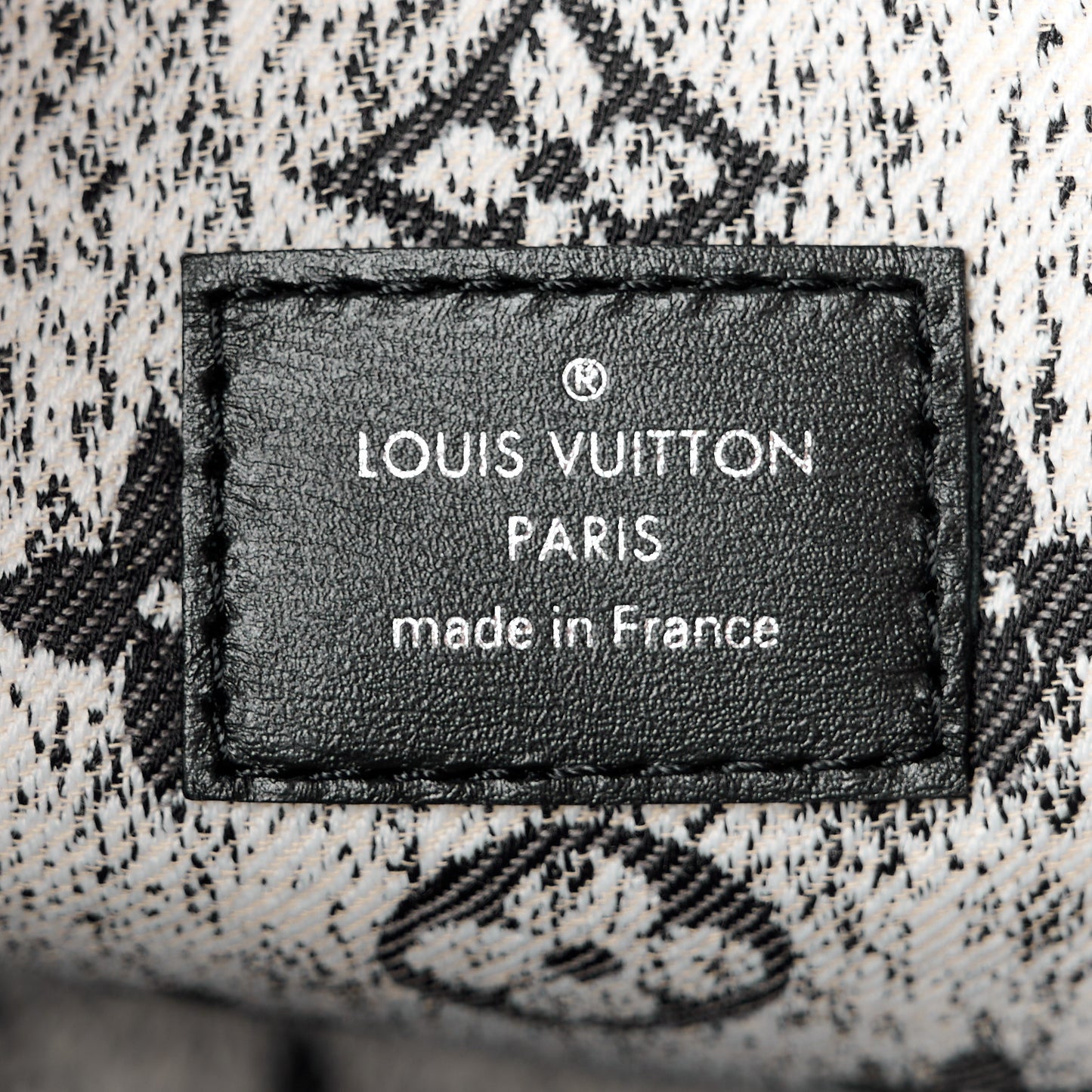 Monogram Jacquard Denim Onthego MM Black