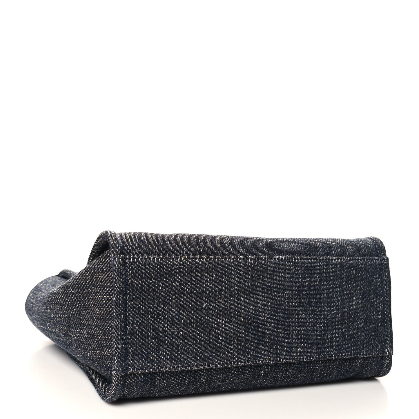 Denim Small Deauville Tote Dark Blue White