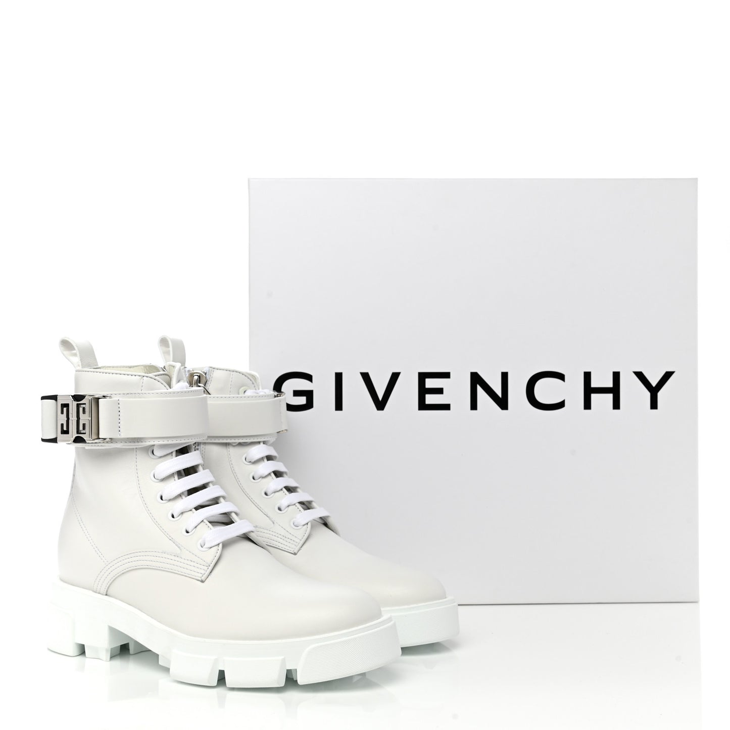 Calfskin 4G Terra Boots 36.5 White