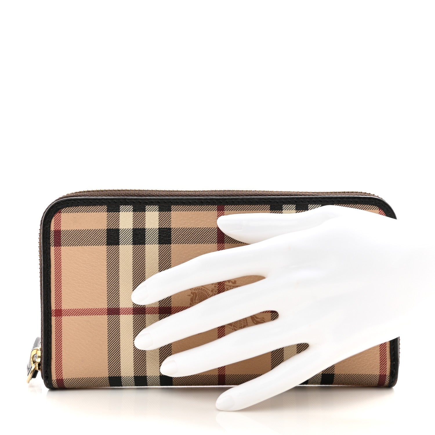 Burberry Haymarket Check Zip Around Wallet 2 of 9