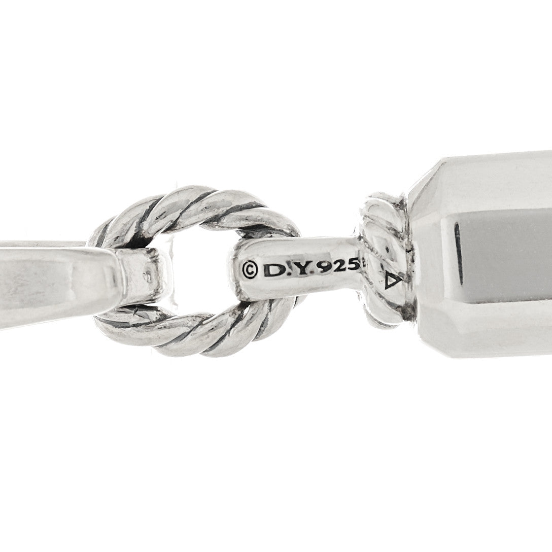 Sterling Silver Diamond Lexington Barrel Pendant