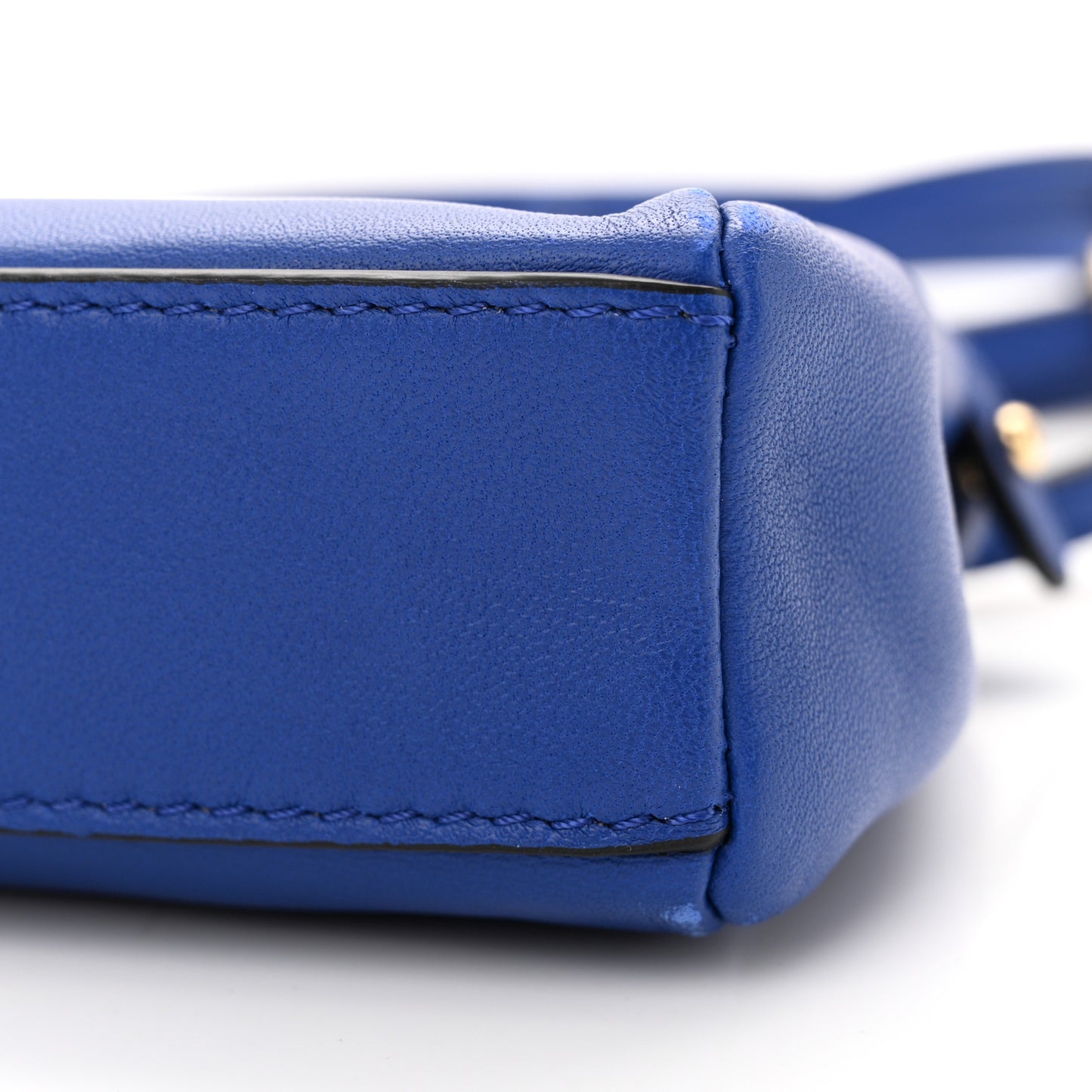 Shiny Nappa Micro Peekaboo Iconic Satchel Bleuette